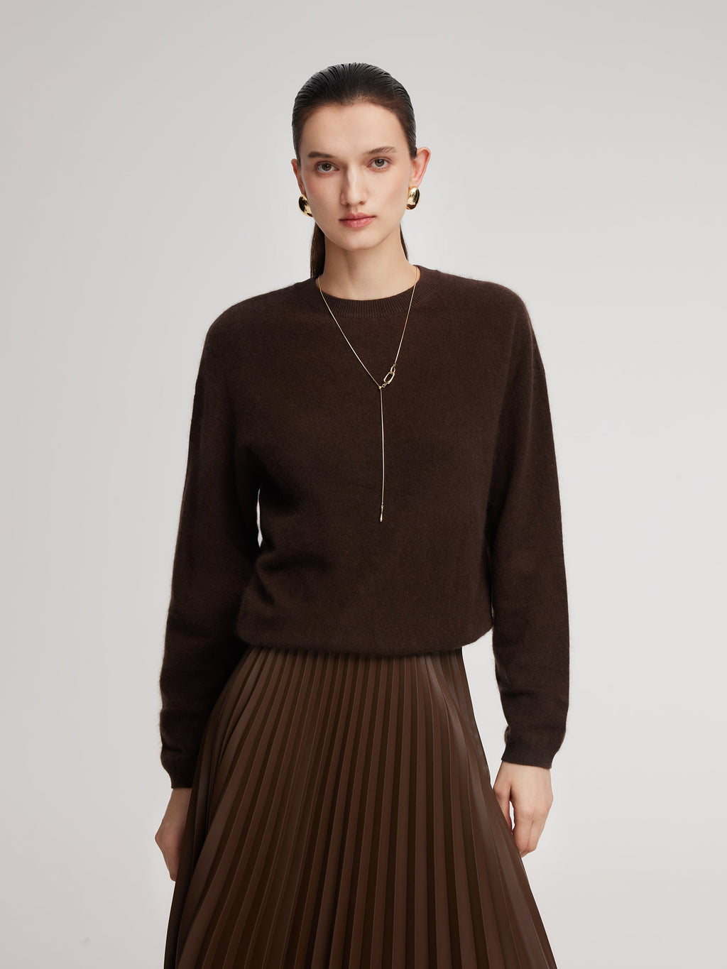 Dropped Shoulder Cozy Winter Sweater