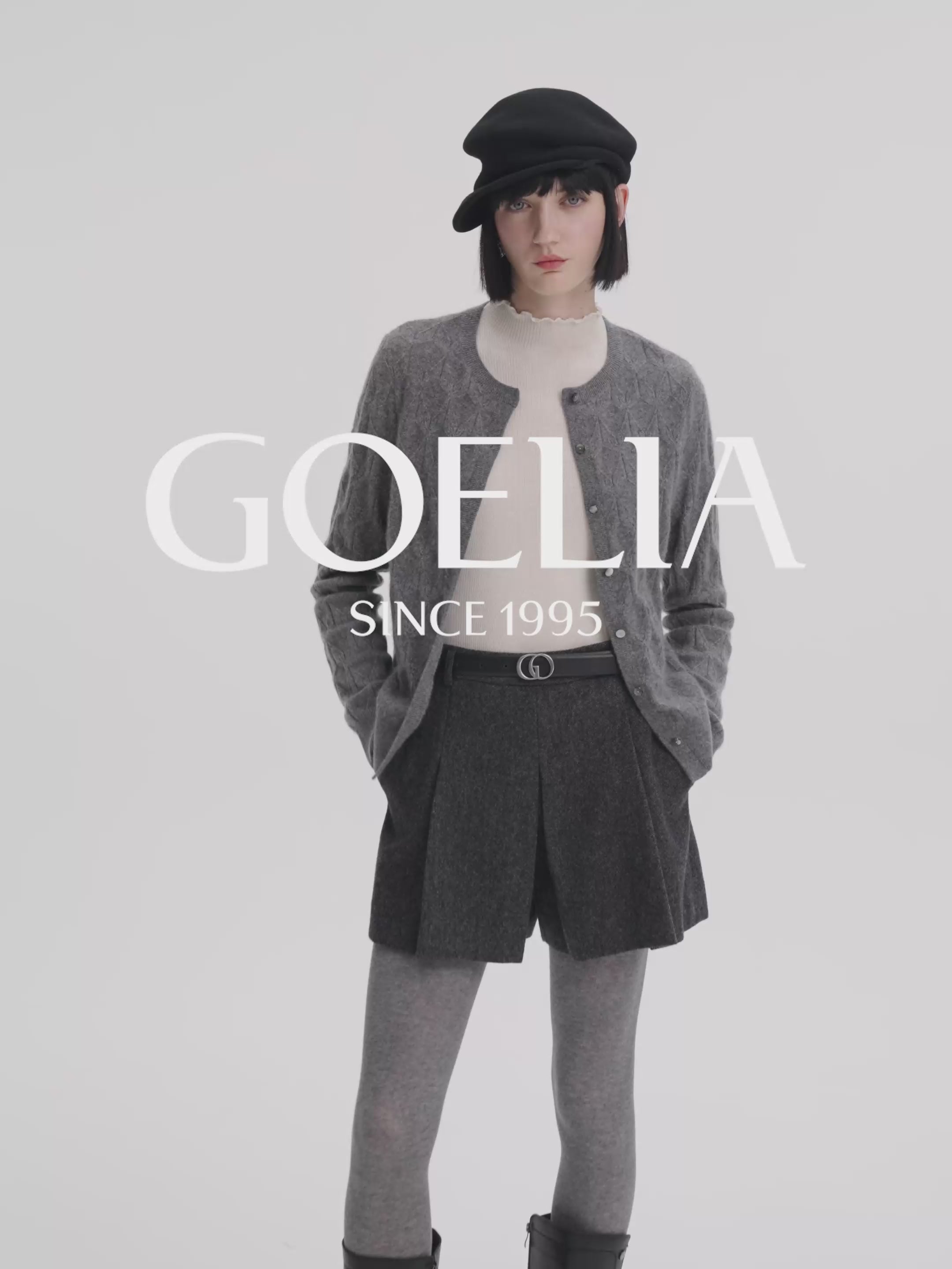 Shell Button Minimalist Cardigan