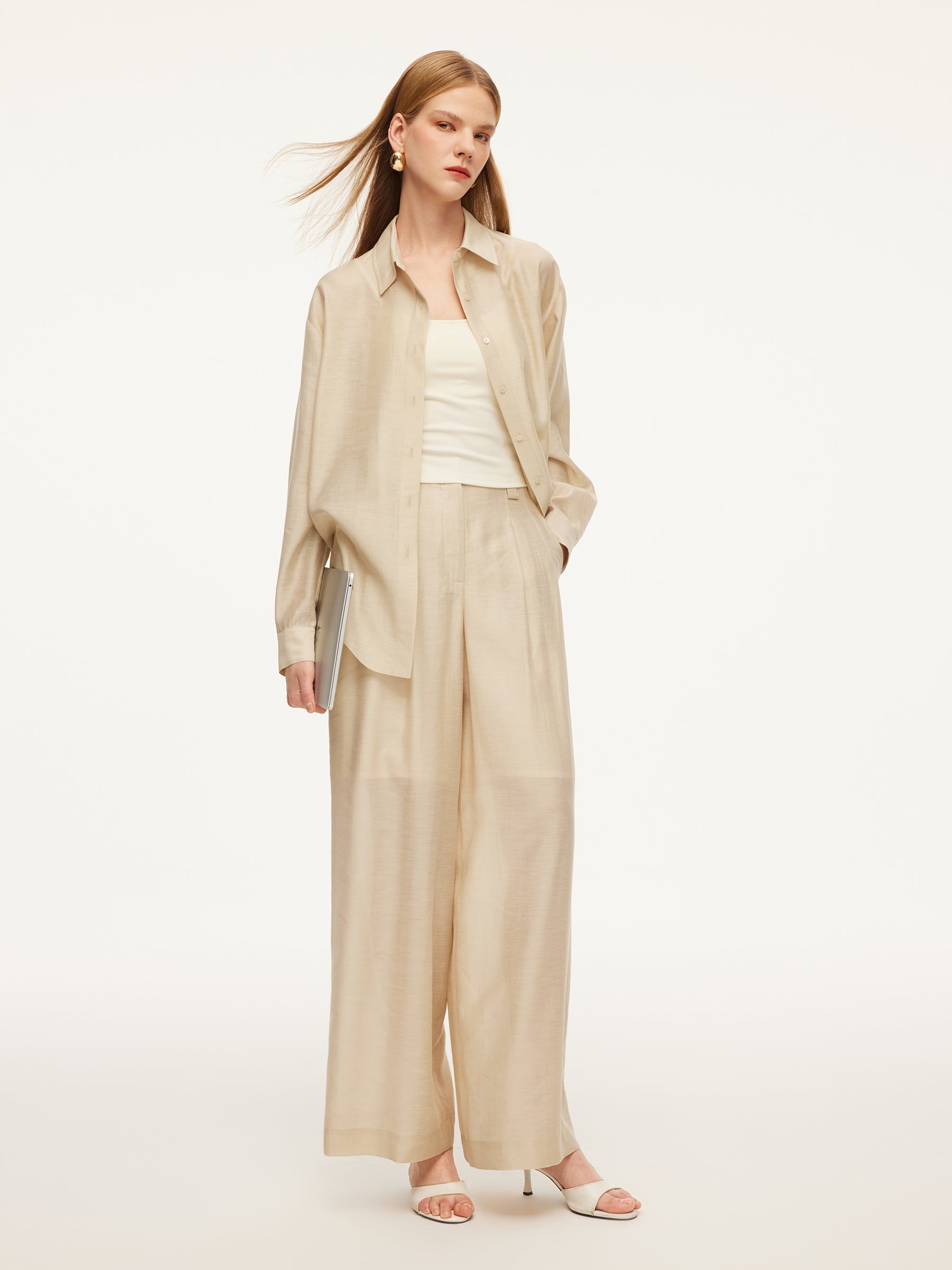 Fluid-Cool Office Straight Pants