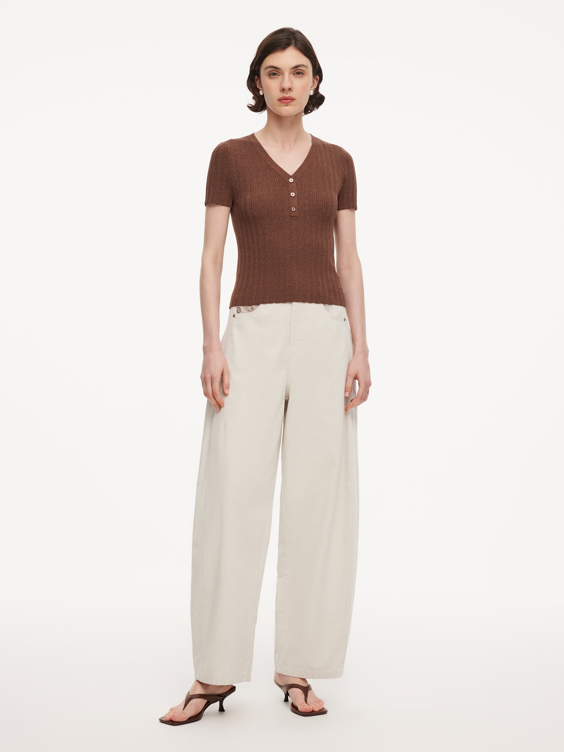 Tencel-Acetate-Linen Glitter Knit