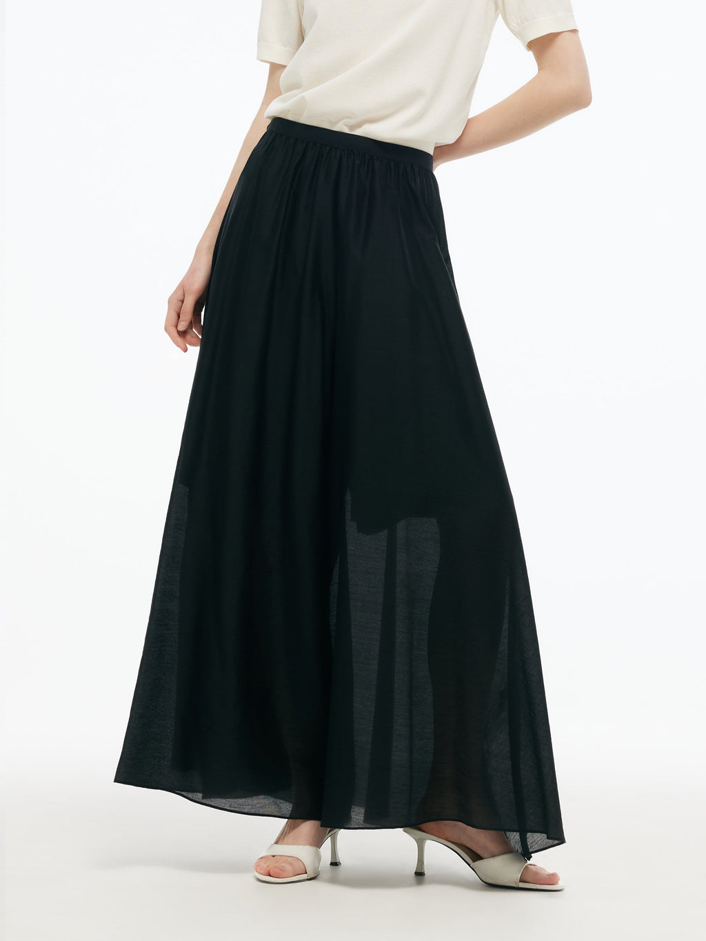 Tencel Wide-Leg Culottes