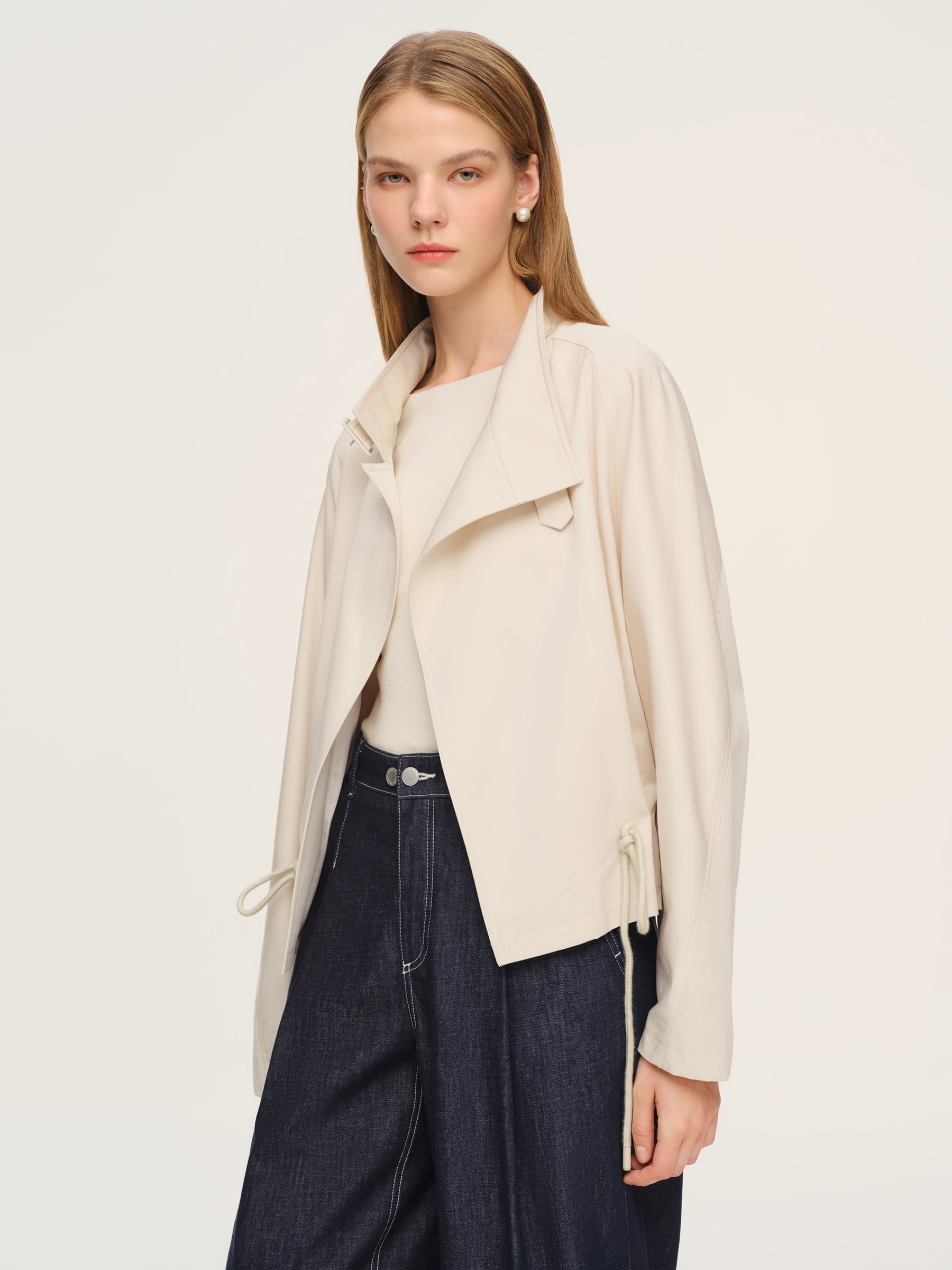 Tencel-Cotton Short Trench