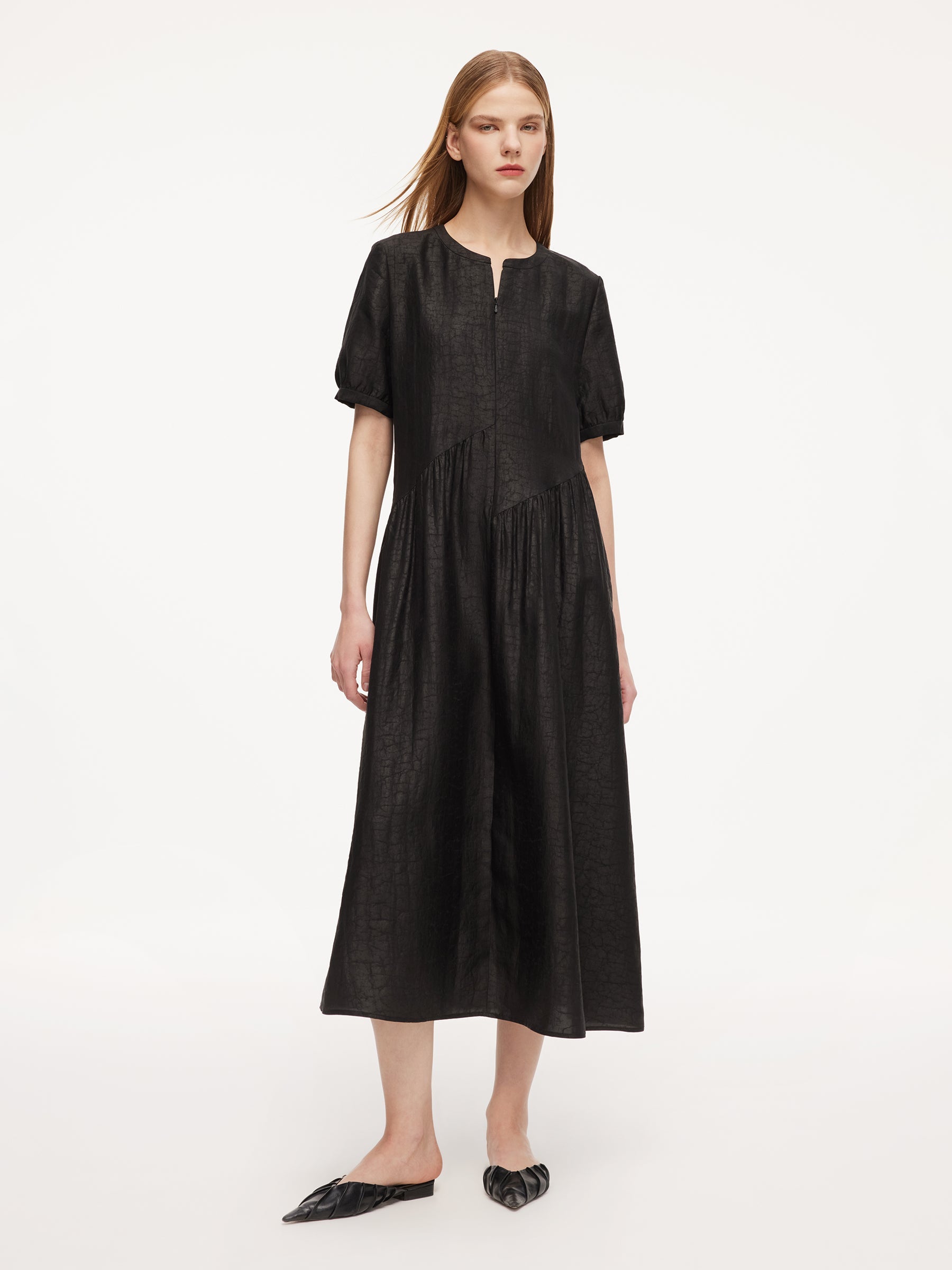 Silk Asymmetrical Dress