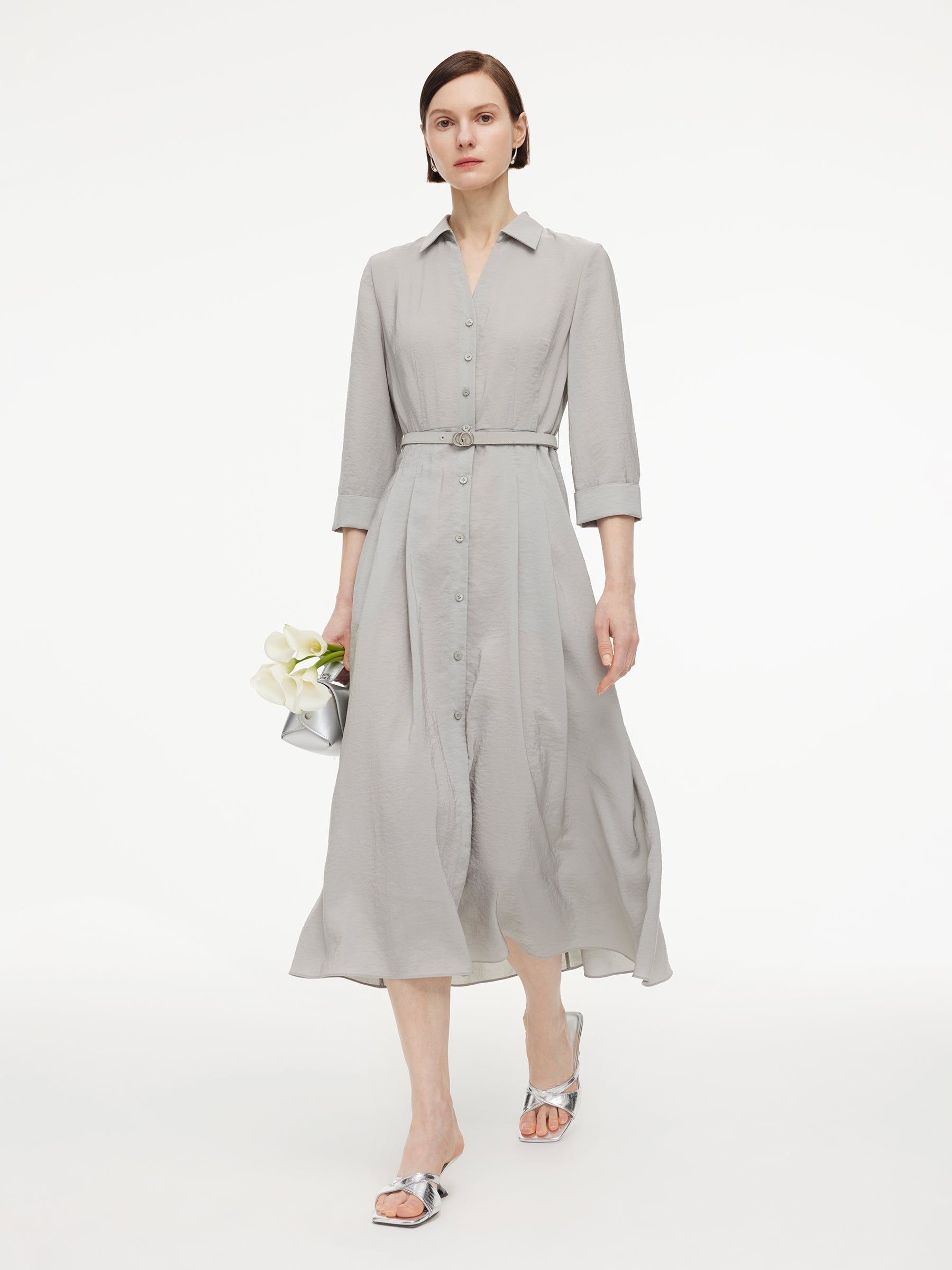 Triacetate Shirt Dress