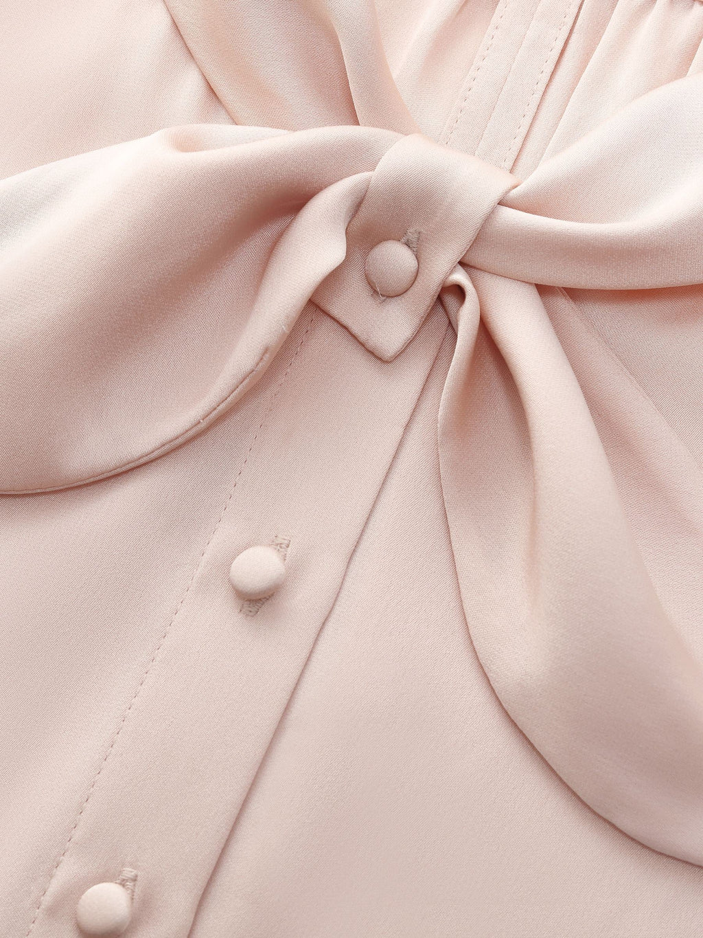 French Bow Tie Neck Shirt