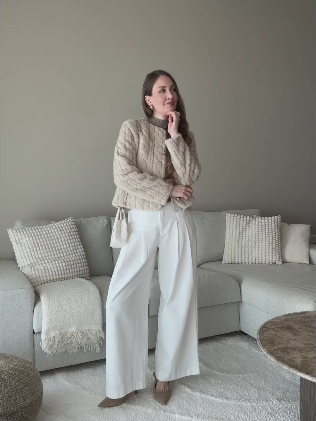 Eco-Fur Cropped Coat