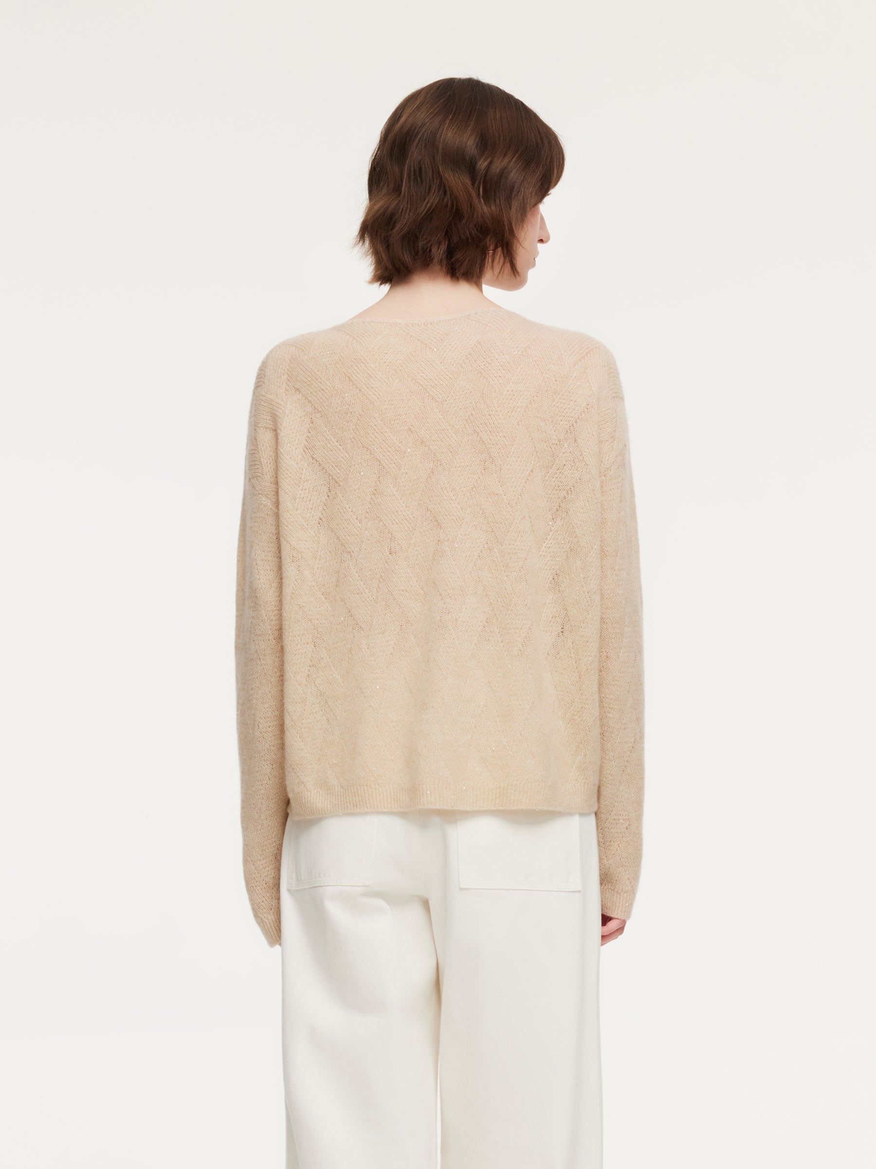 Cashmere Boat Neck Loose Sweater