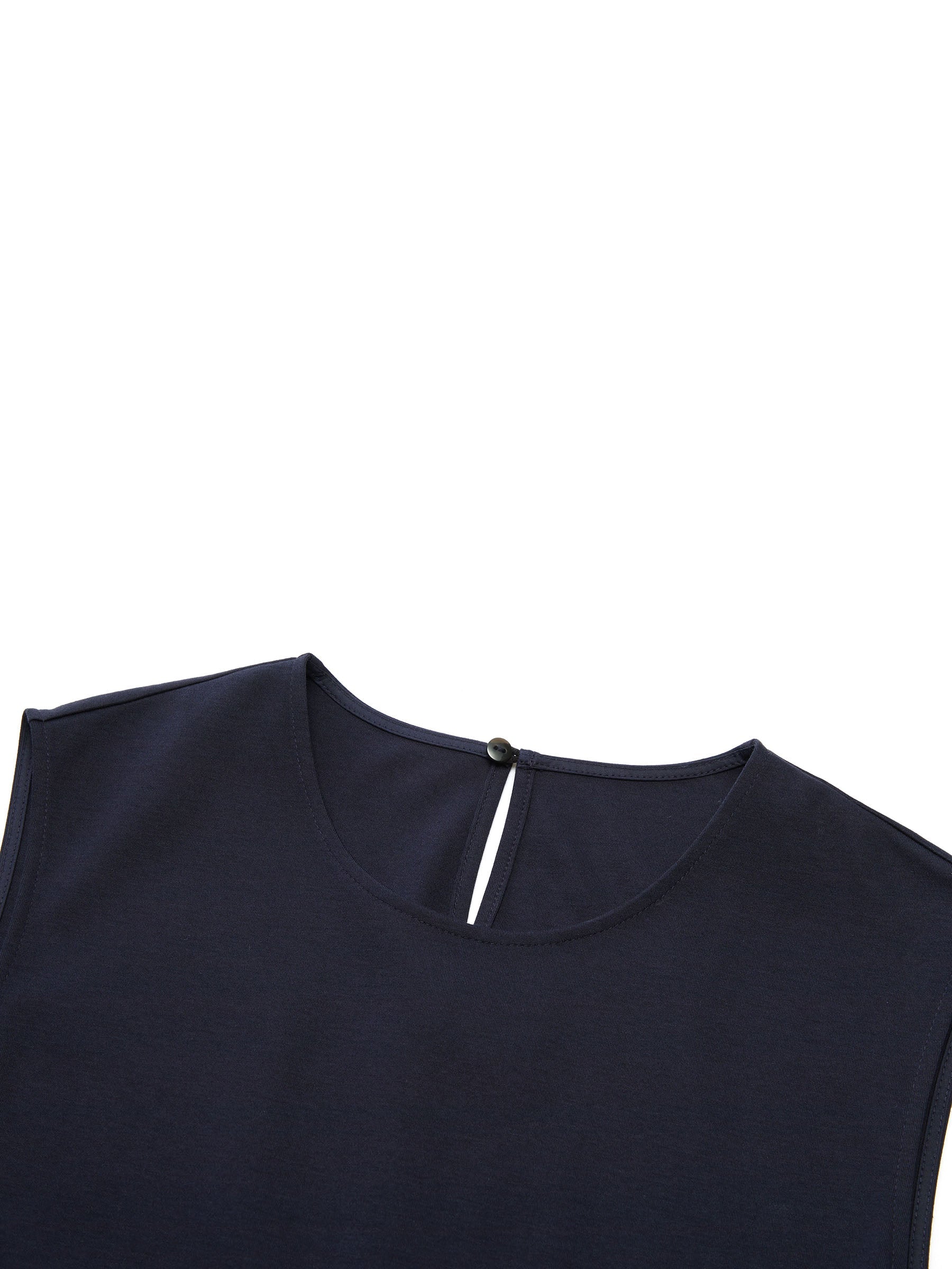 Dark Navy Bubble Hem Dress
