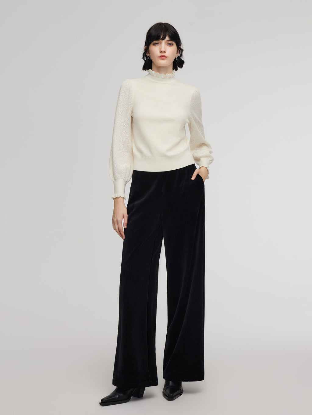 Lantern Sleeve Fit Sweater