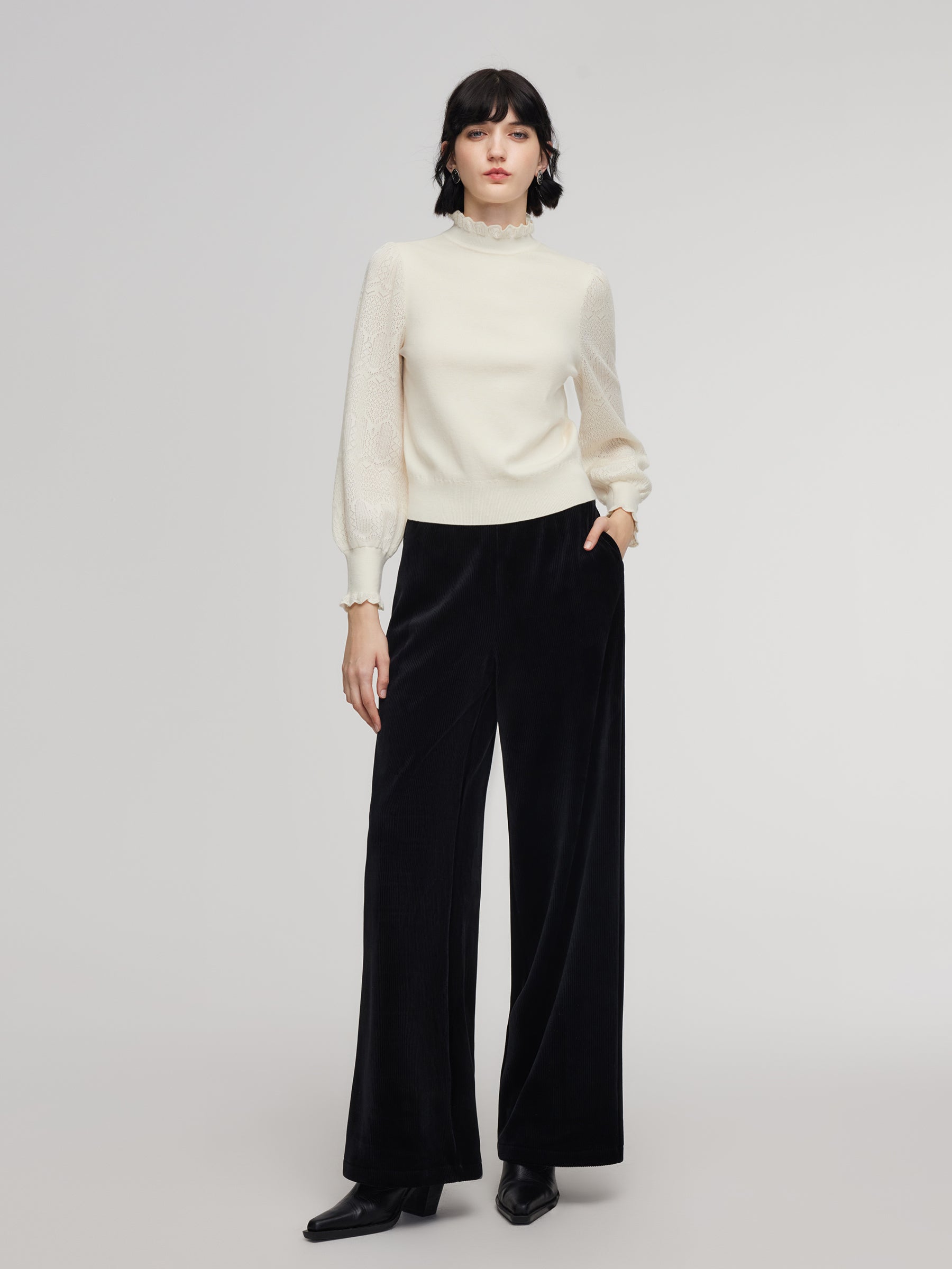 Lantern Sleeve Fit Sweater