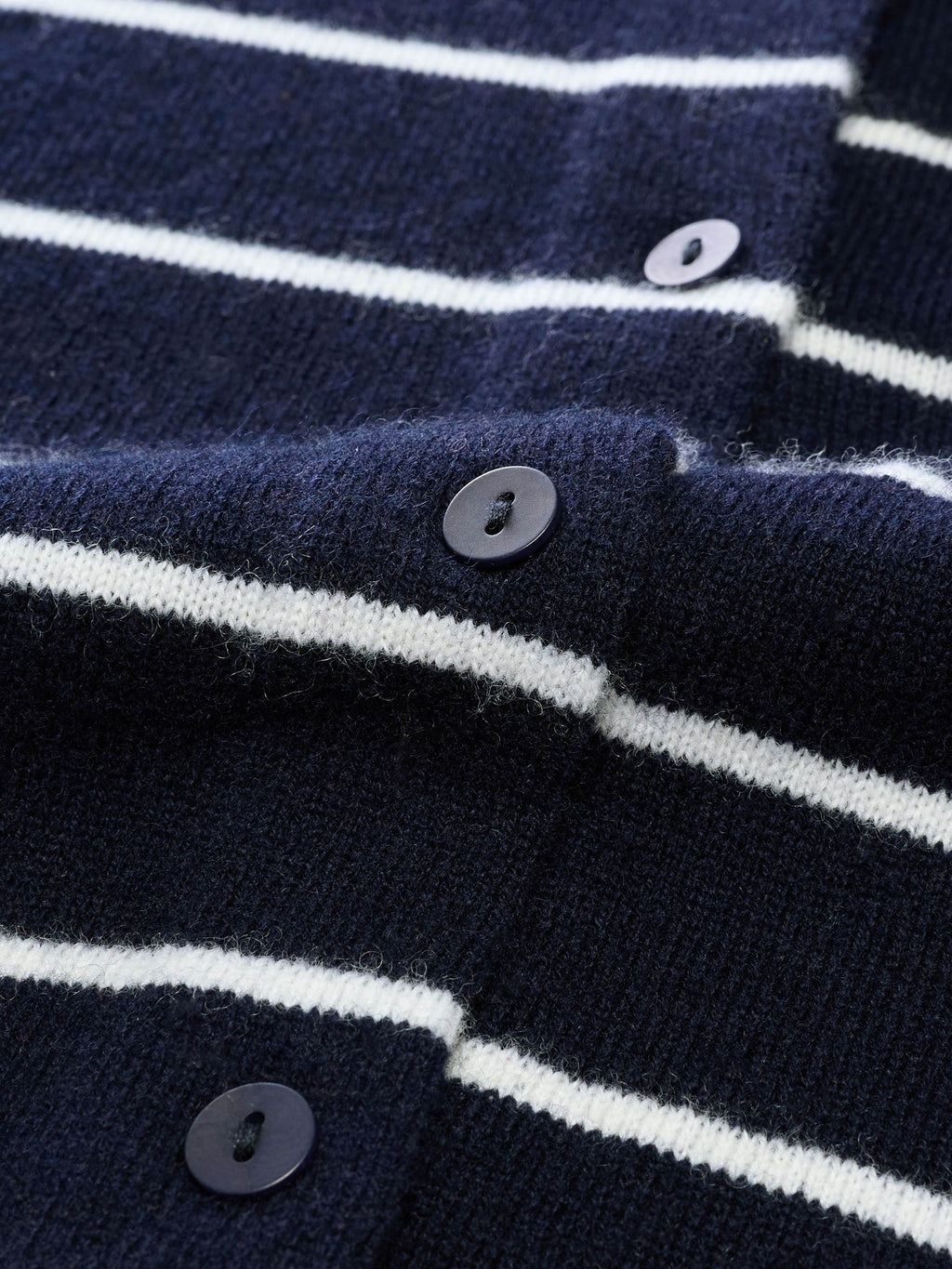 100% Wool Stripe Cardigan