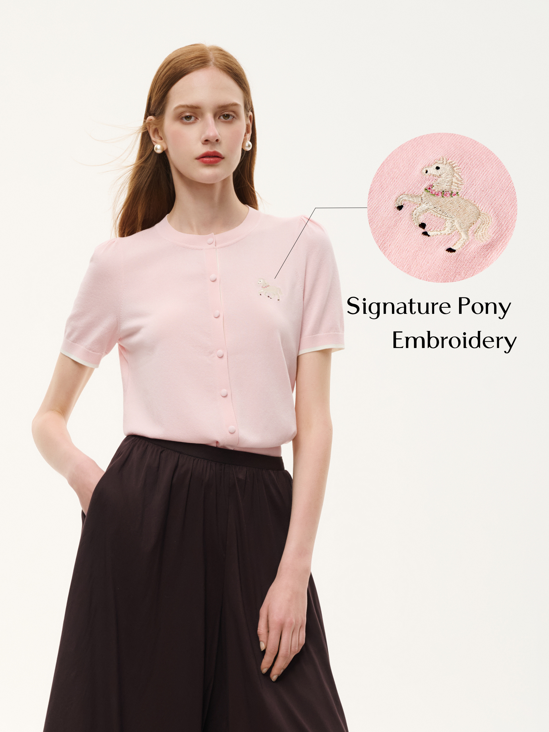 Tencel Pony Cardigan