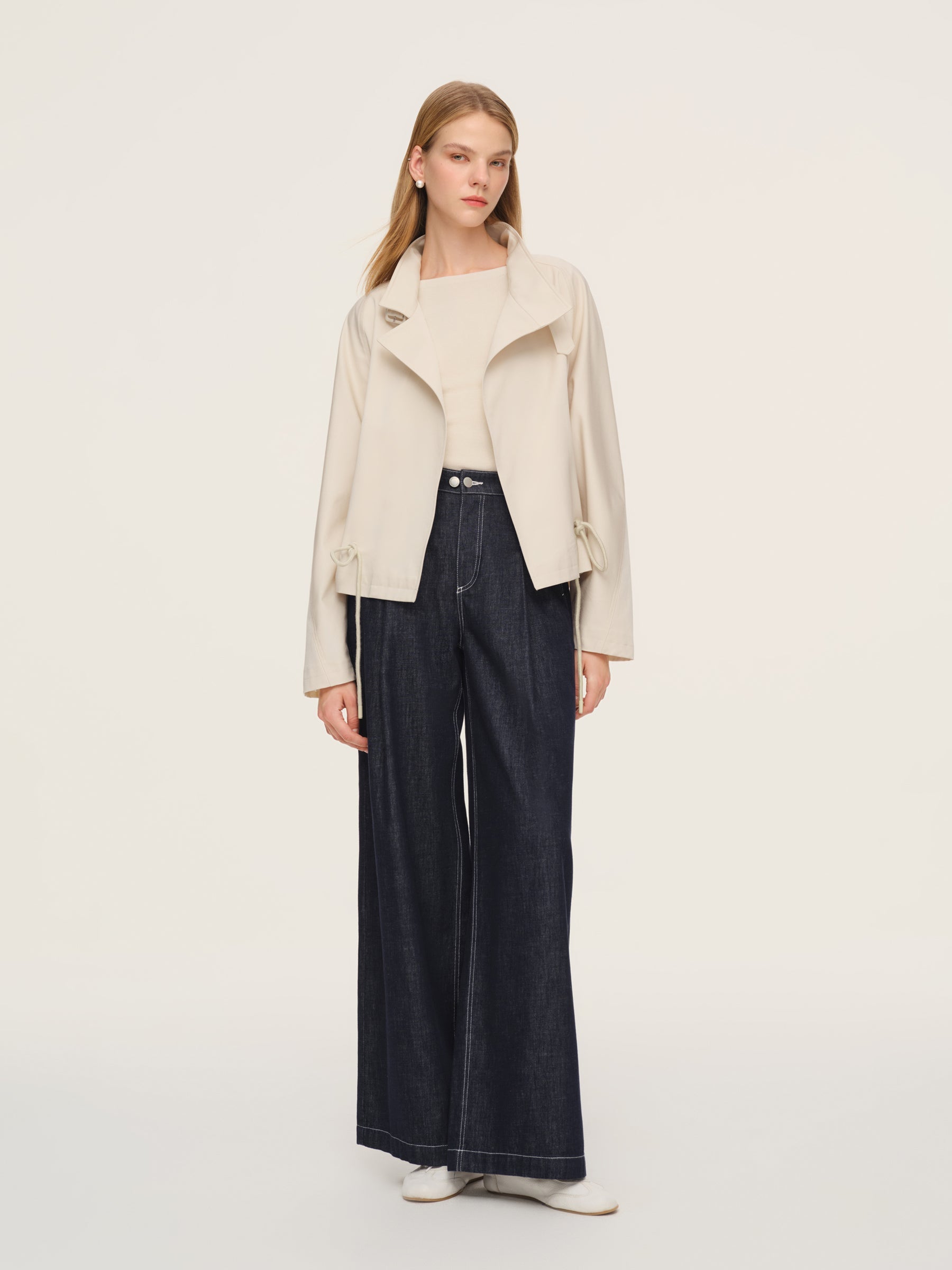 Tencel-Cotton Short Trench