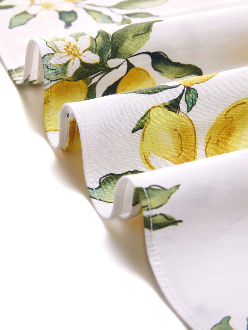 Lemon Print A-Line Skirt