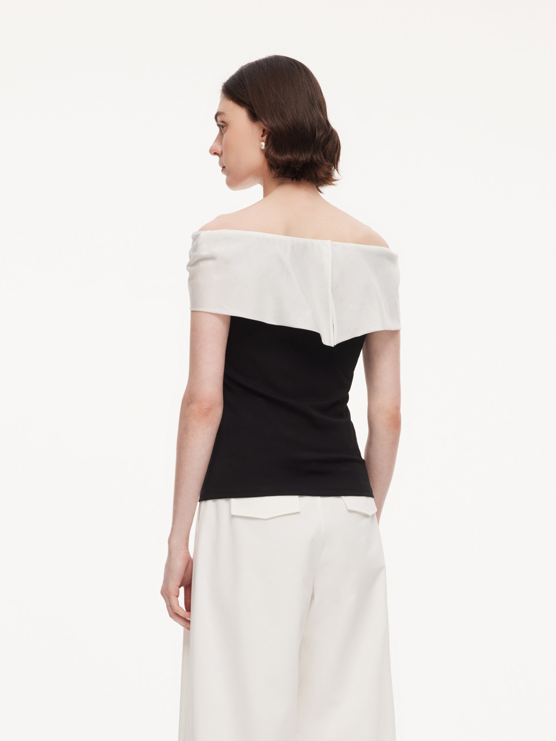 Tencel Bow Neck Top