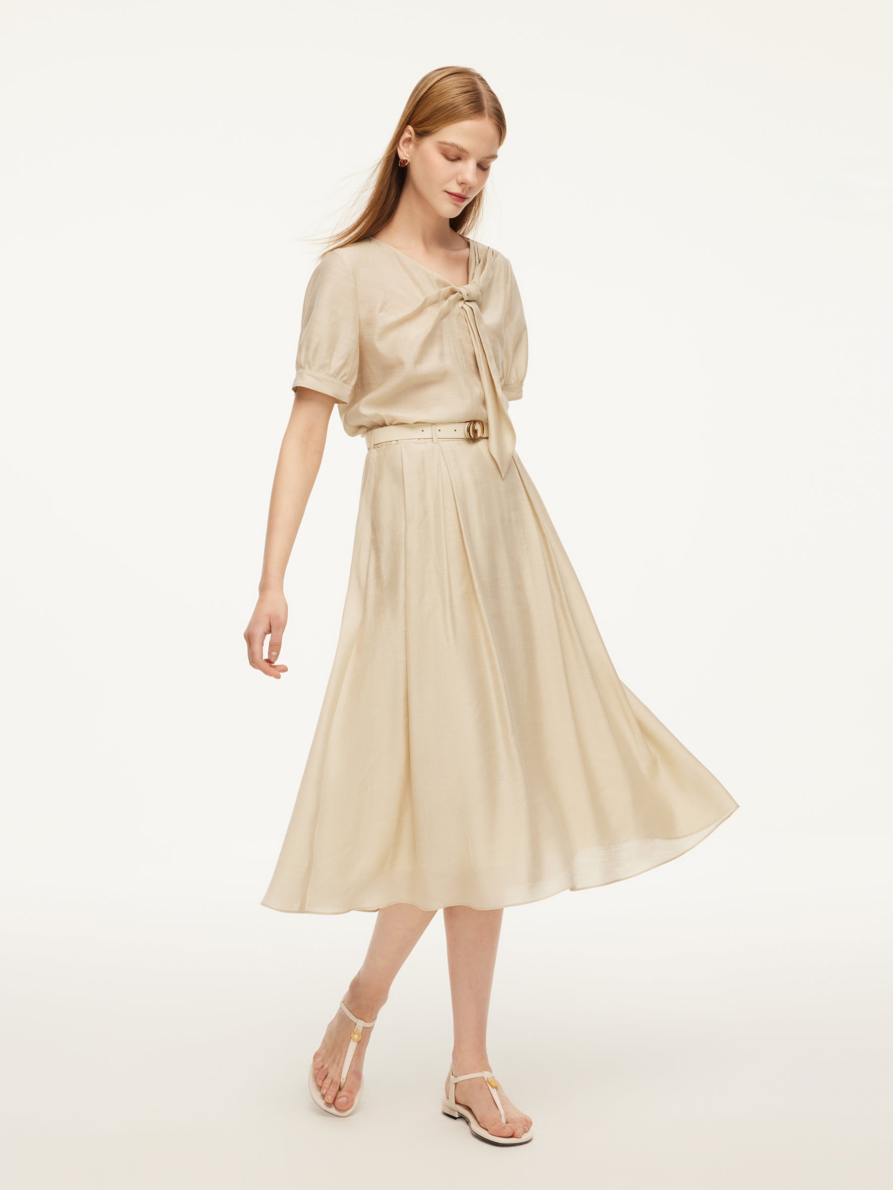 Lightweight Draped Dual-Use Skirt