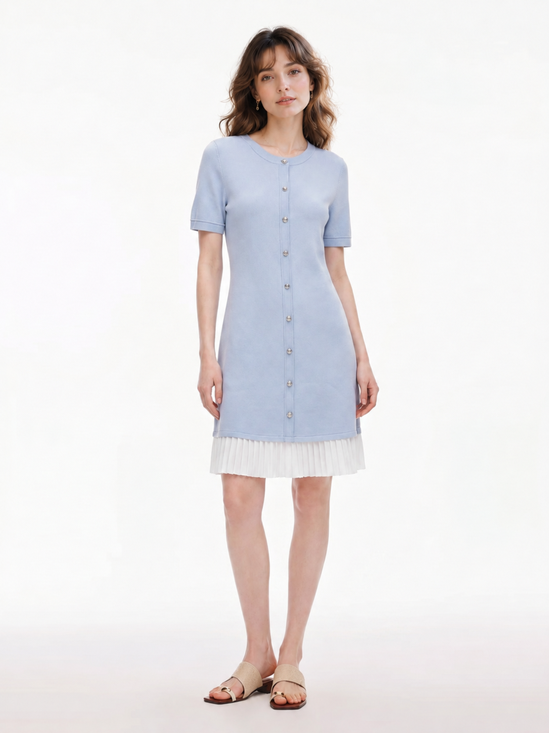 Tencel H-Line Mini Dress