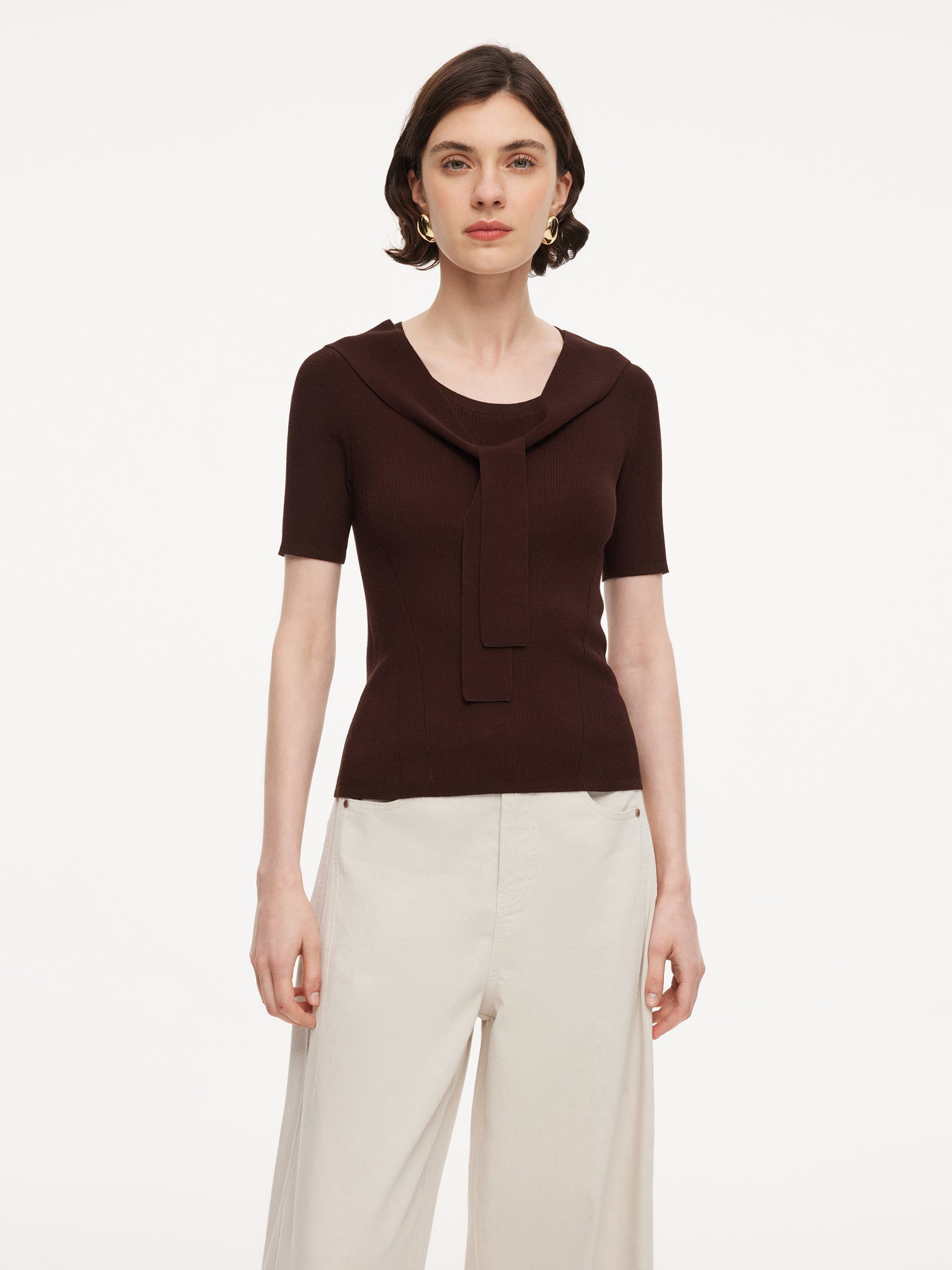 Lyocell Detachable Sailor Collar