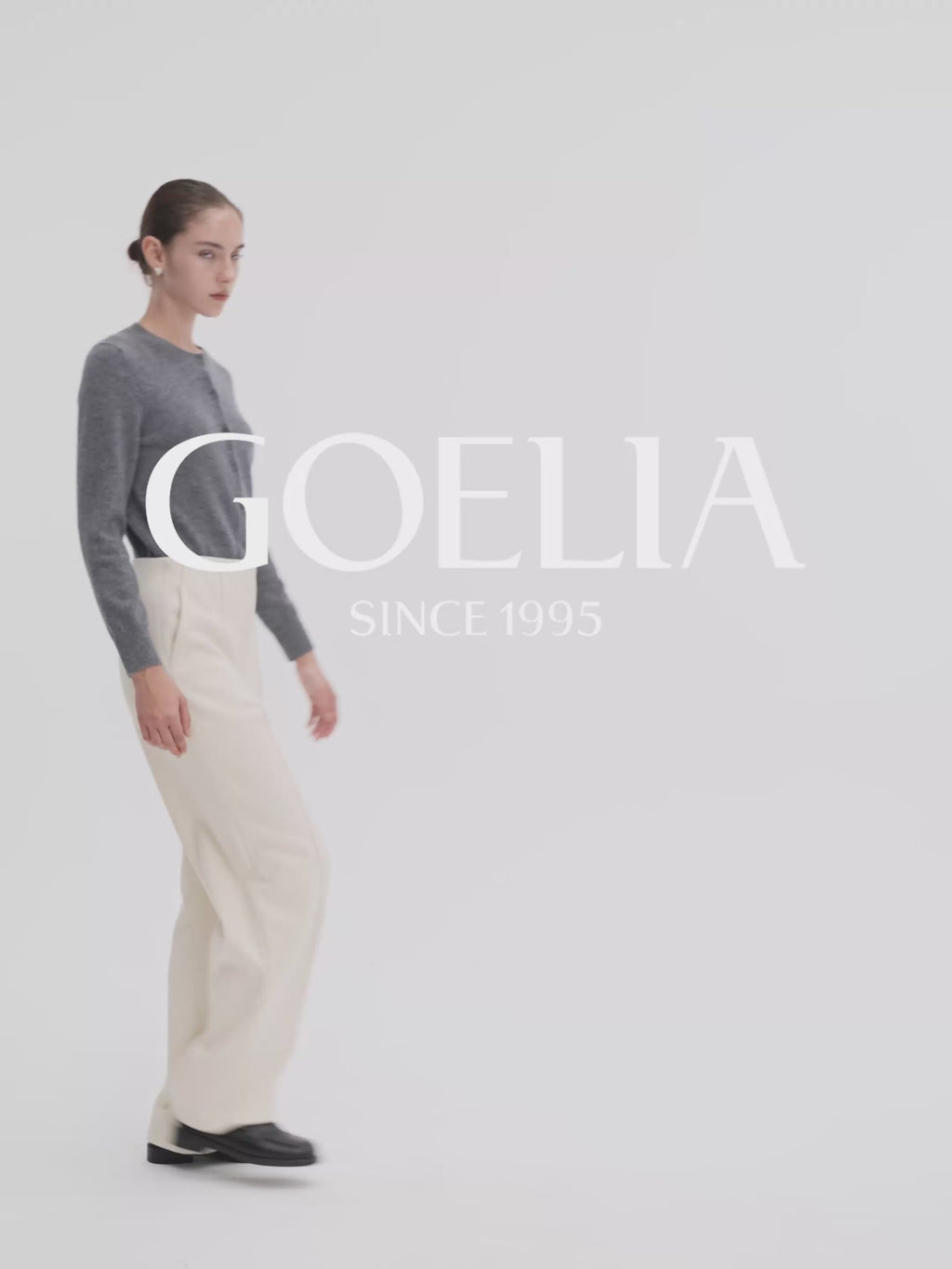 High-Waisted Wide-Knit Pants