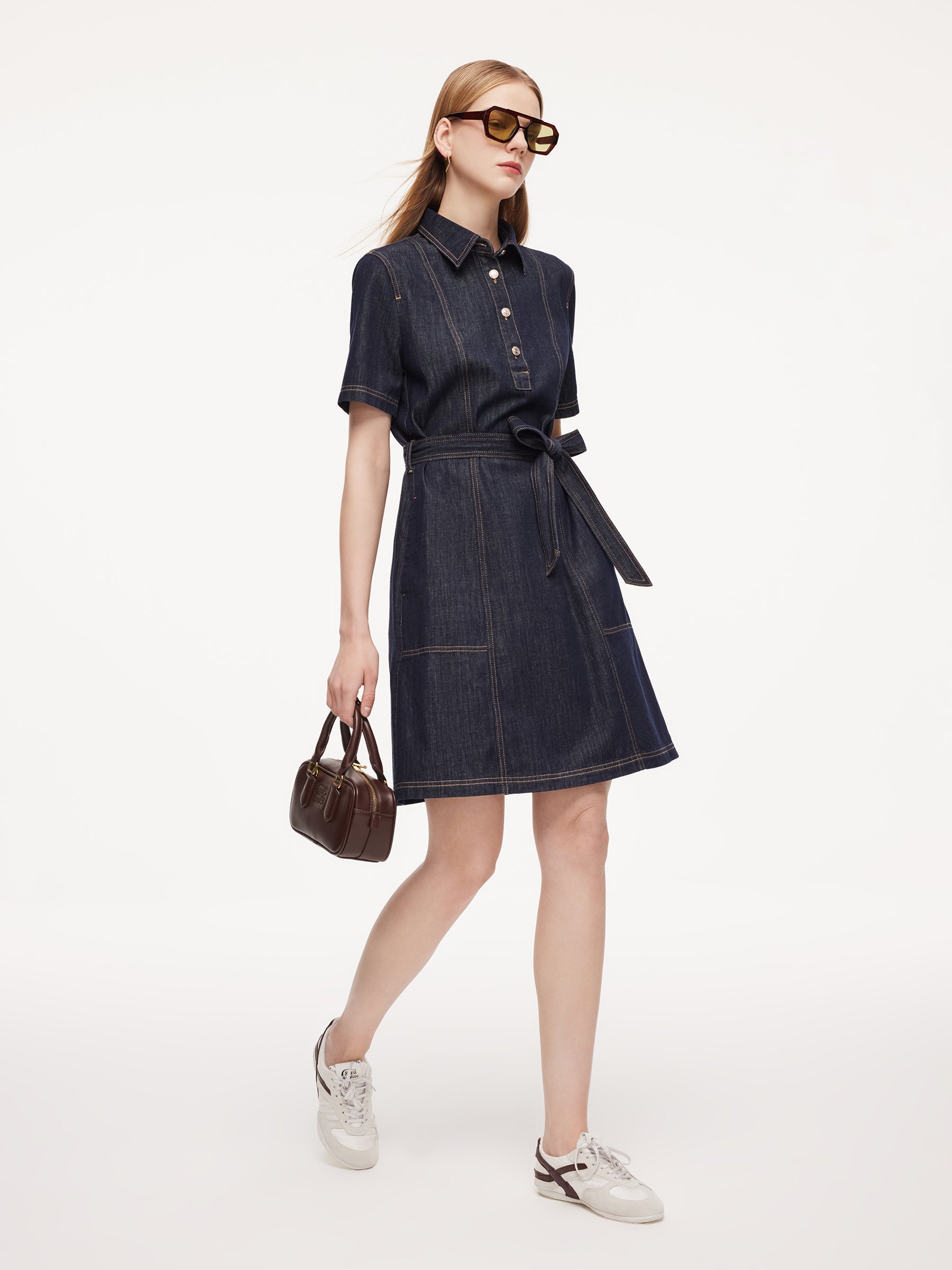 Denim Shirt Mini Dress