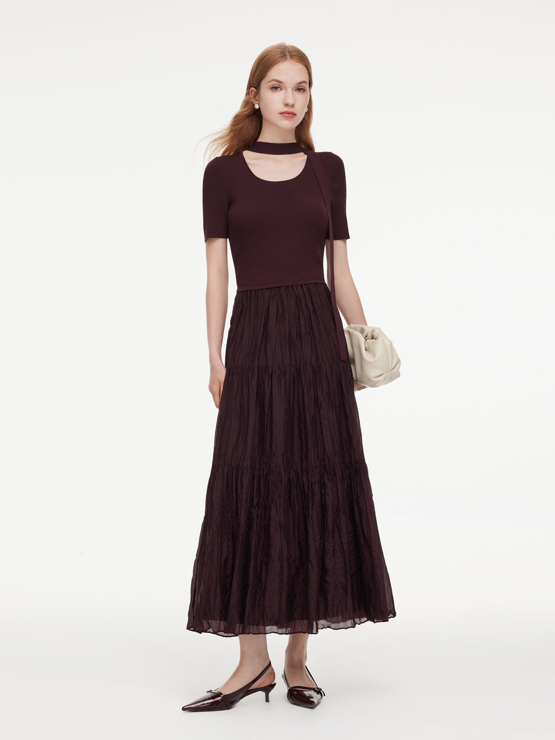 Tencel Tiered Maxi Dress