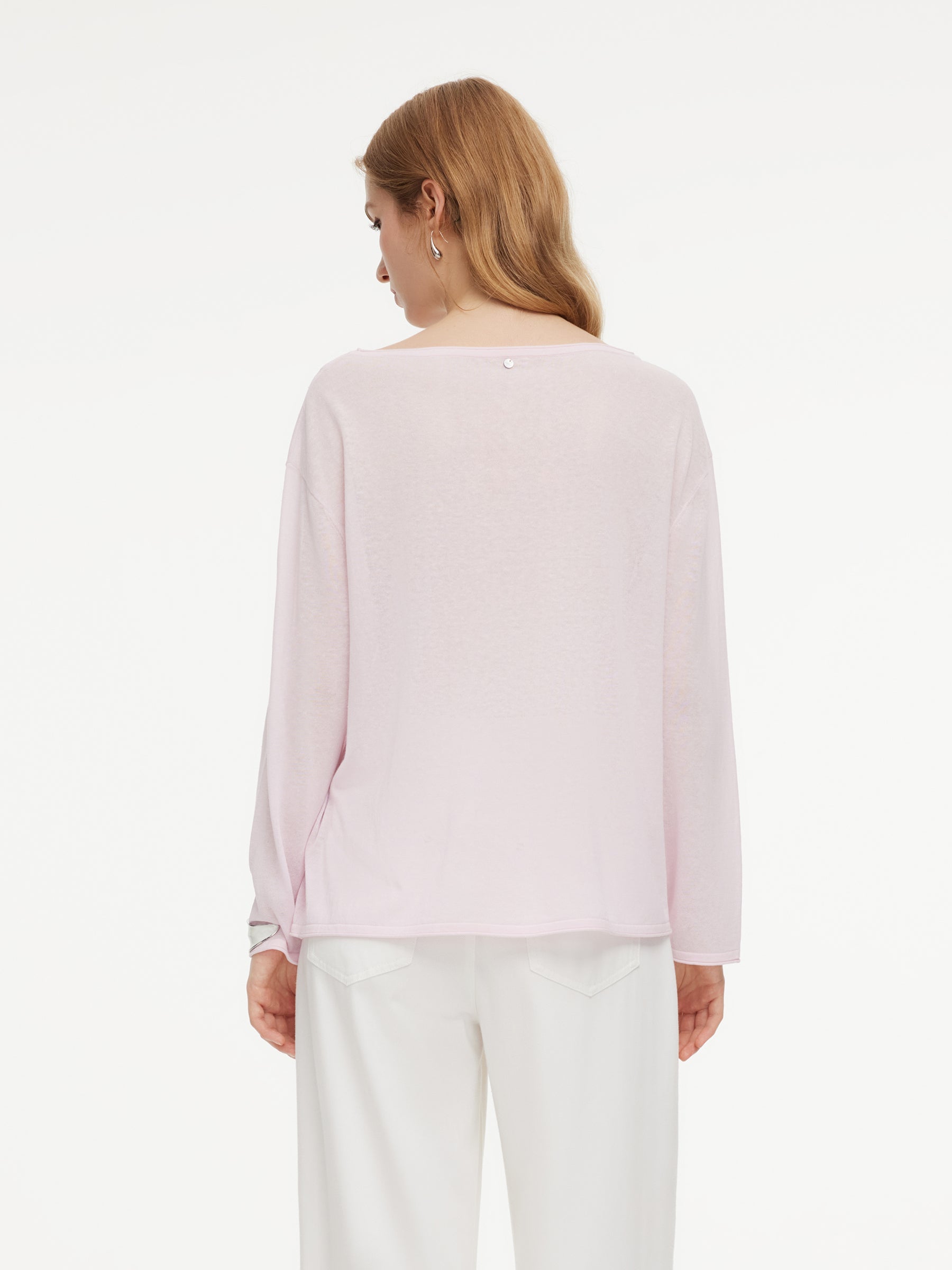 Triacetate-Cotton-Linen Drape Top