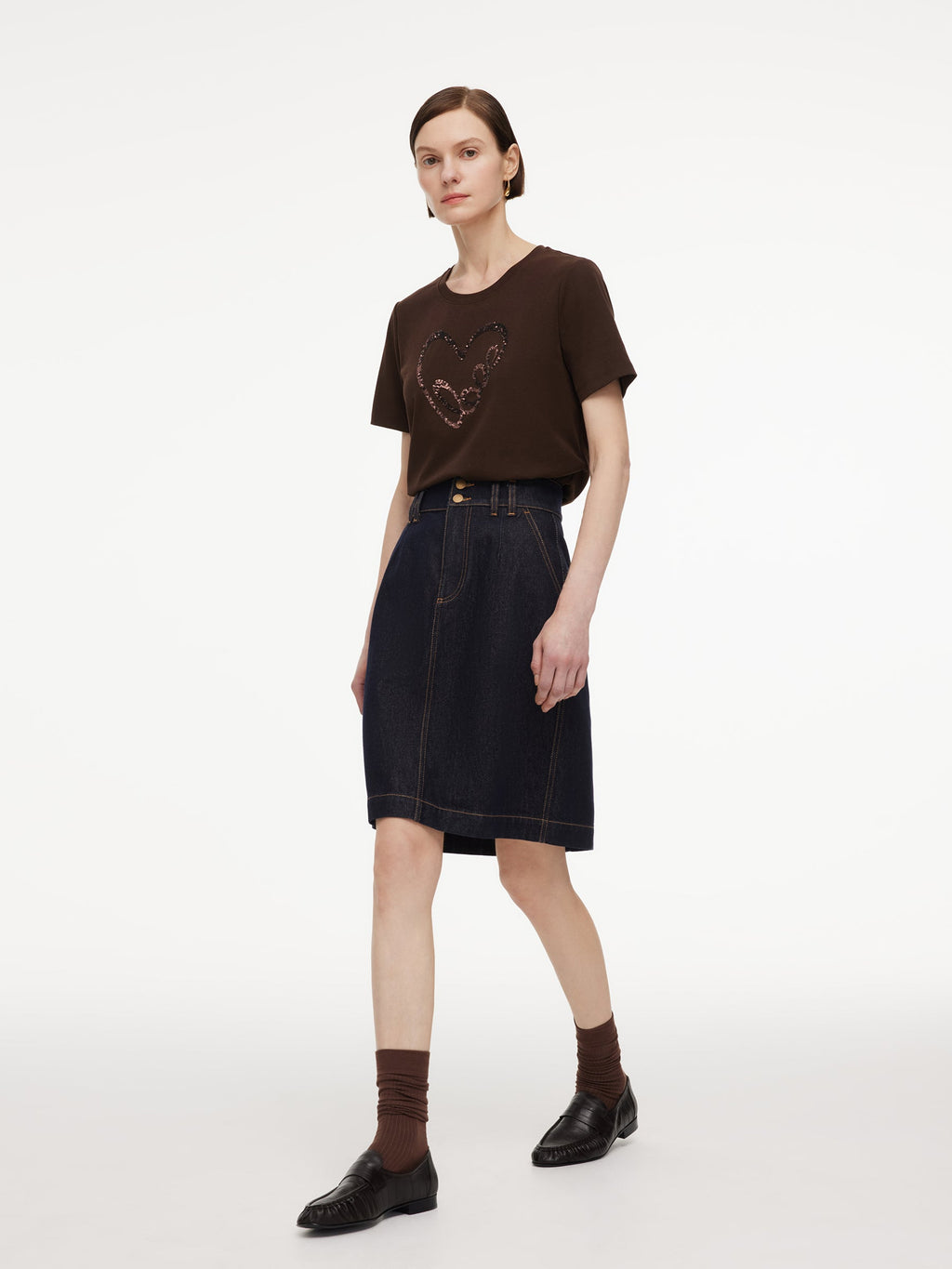 Double-Button A-Line Vintage