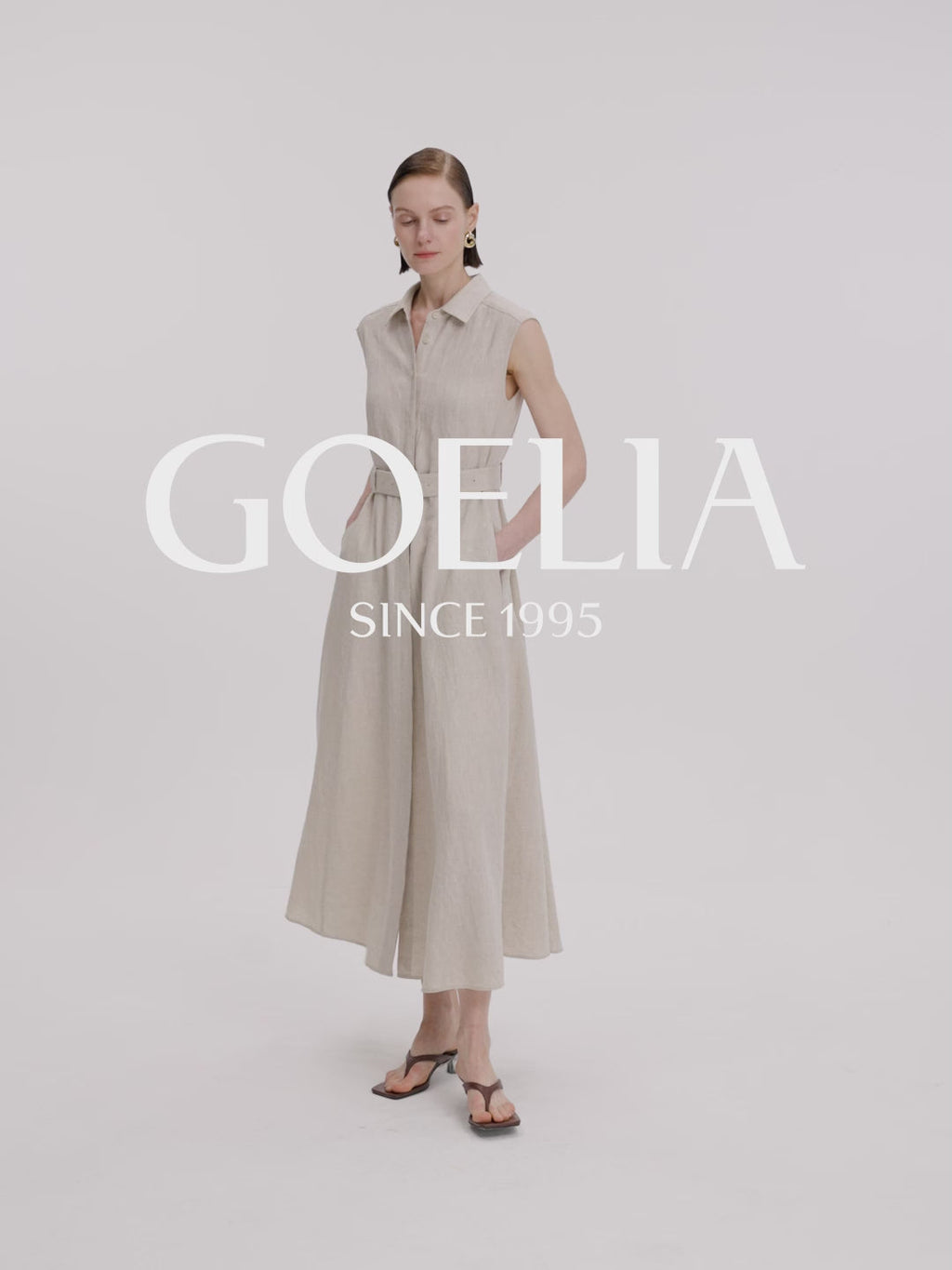Linen Vest Maxi Dress