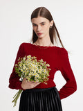 Tencel Wool Wave Collar Sweater