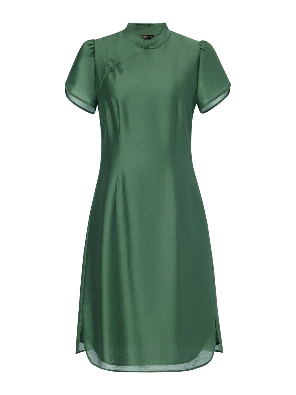 Tencel Qipao Mini Dress