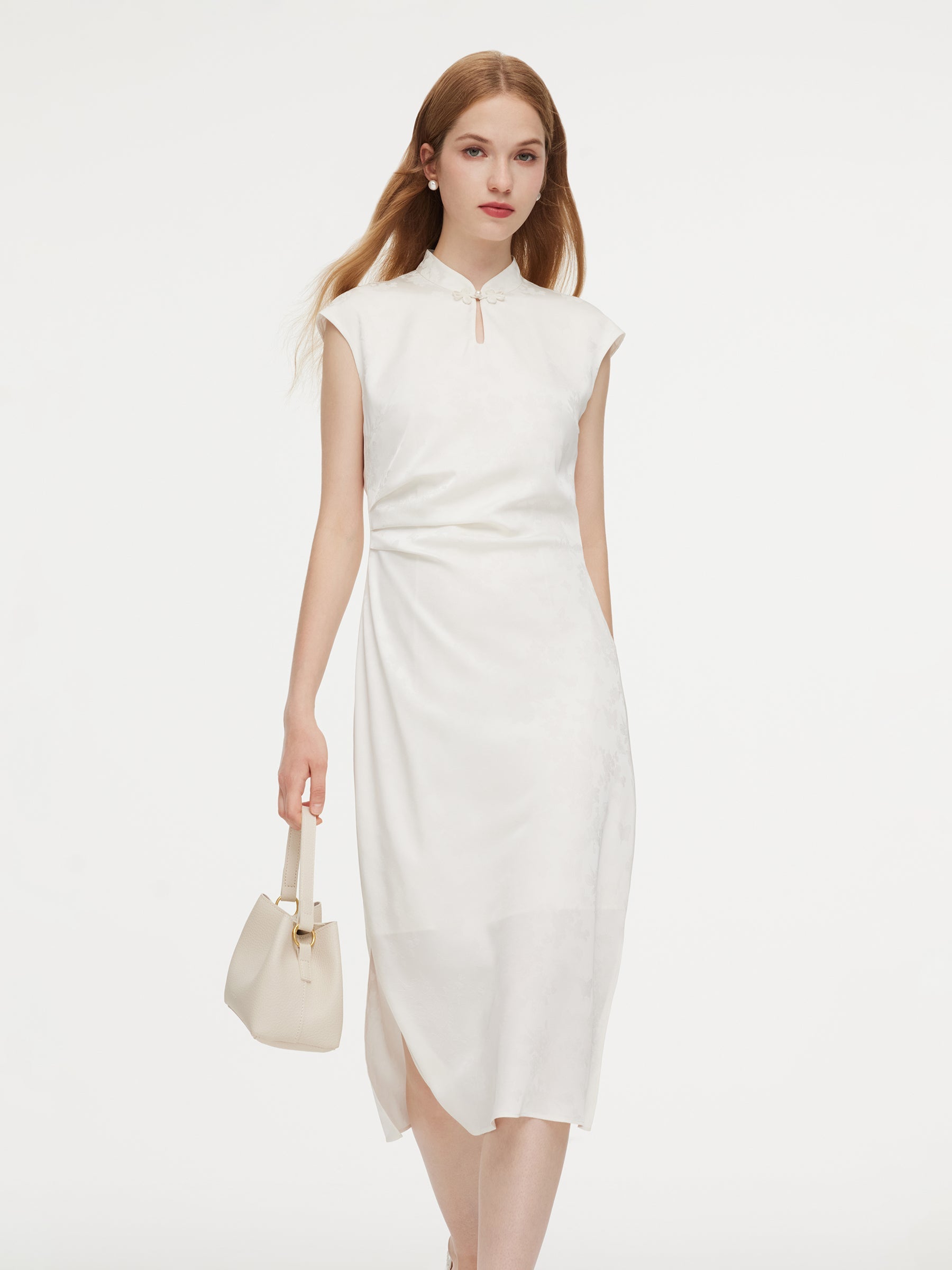 Jacquard Butterfly Qipao Dress