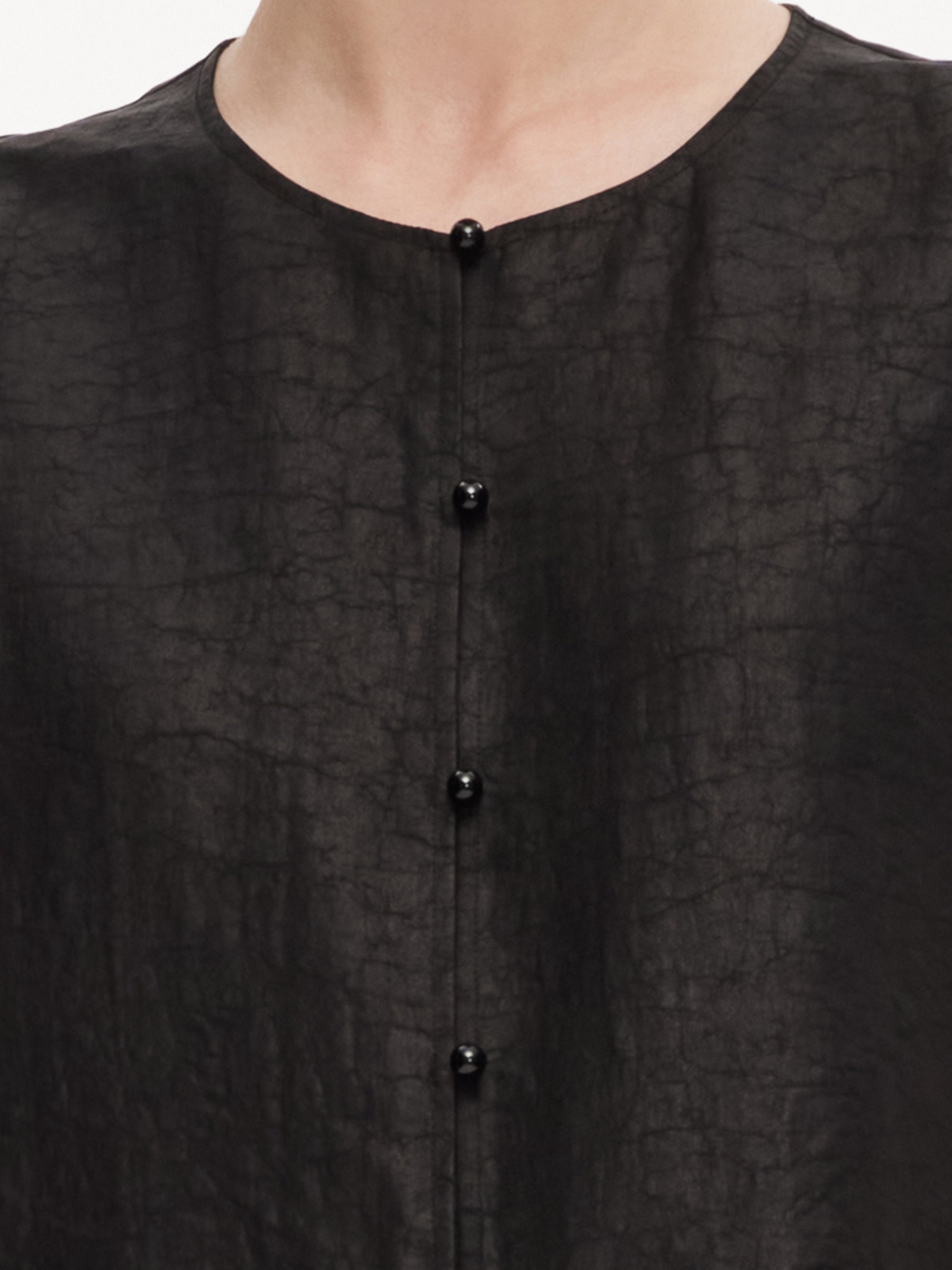 Onyx Button Sleeveless Vest