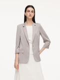 Mulberry Silk Stretch Blazer