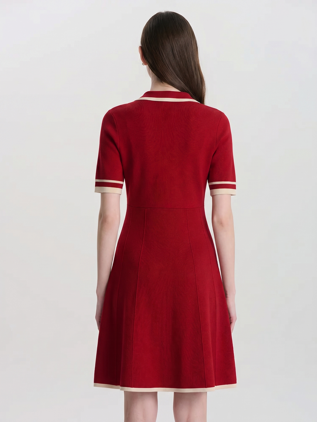 Tencel Lapel Knit Dress
