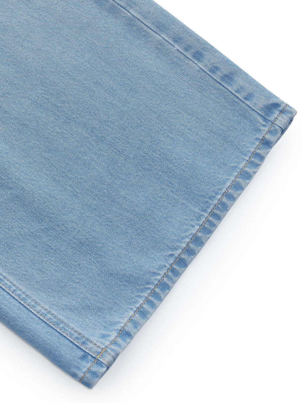 Front-Pleat Summer Denim