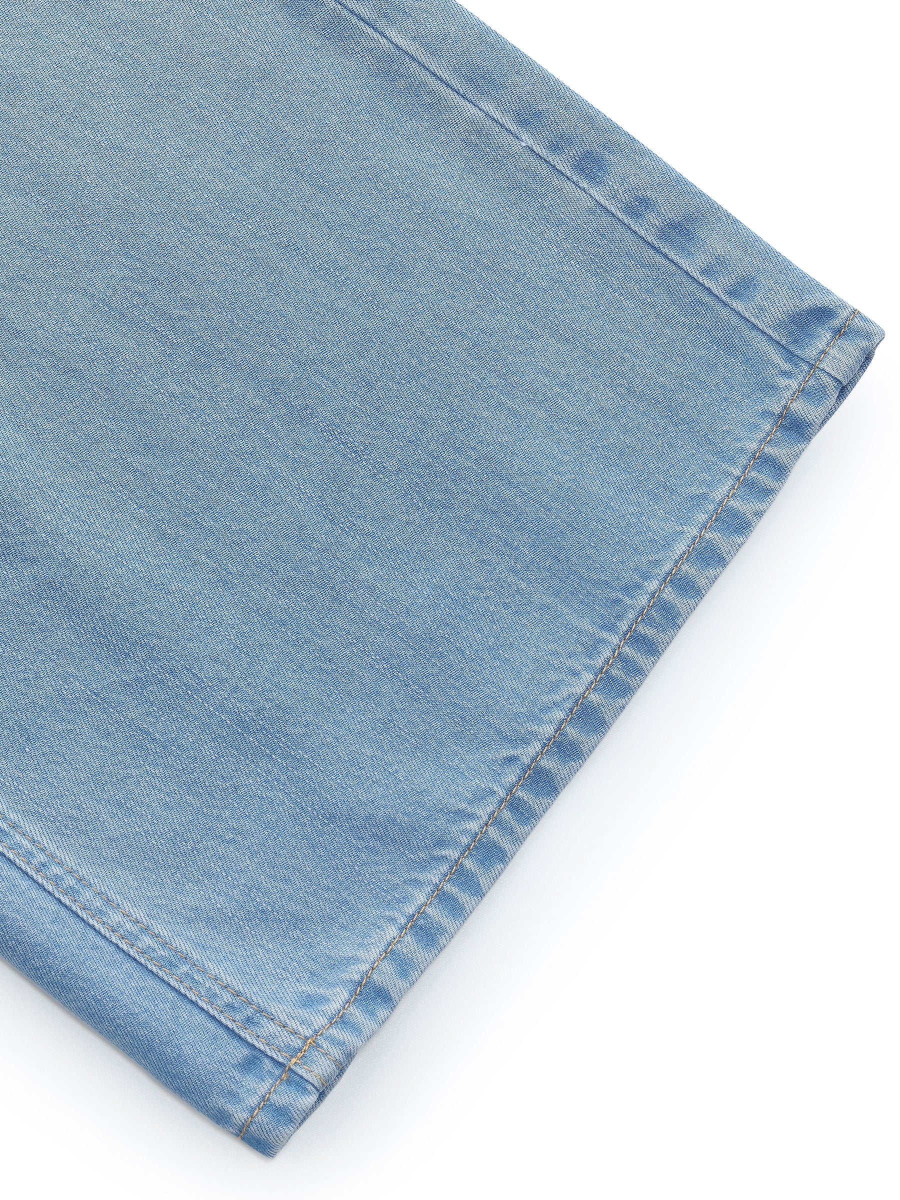Front-Pleat Summer Denim