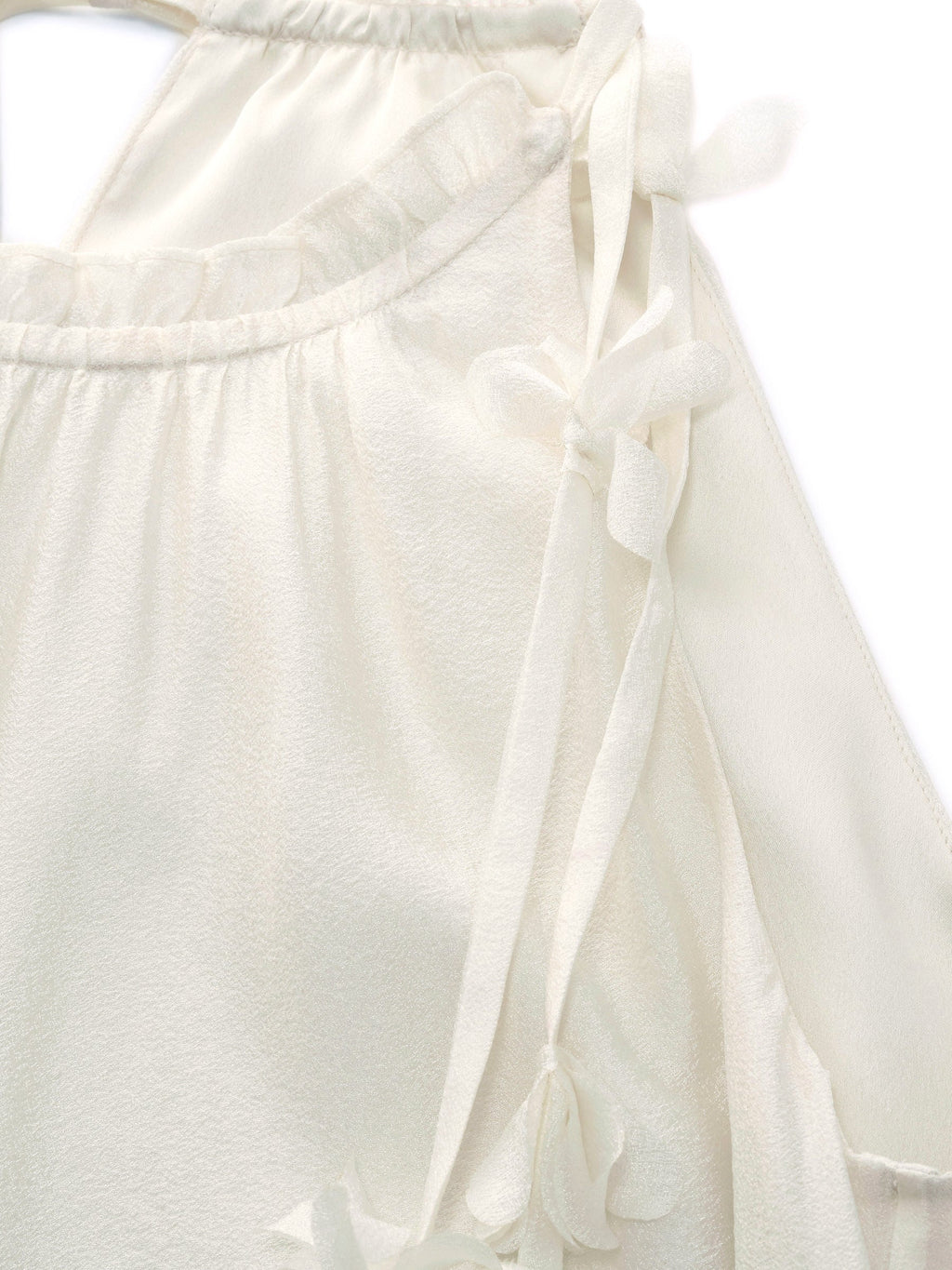 Halter Ruffle Maxi Dress