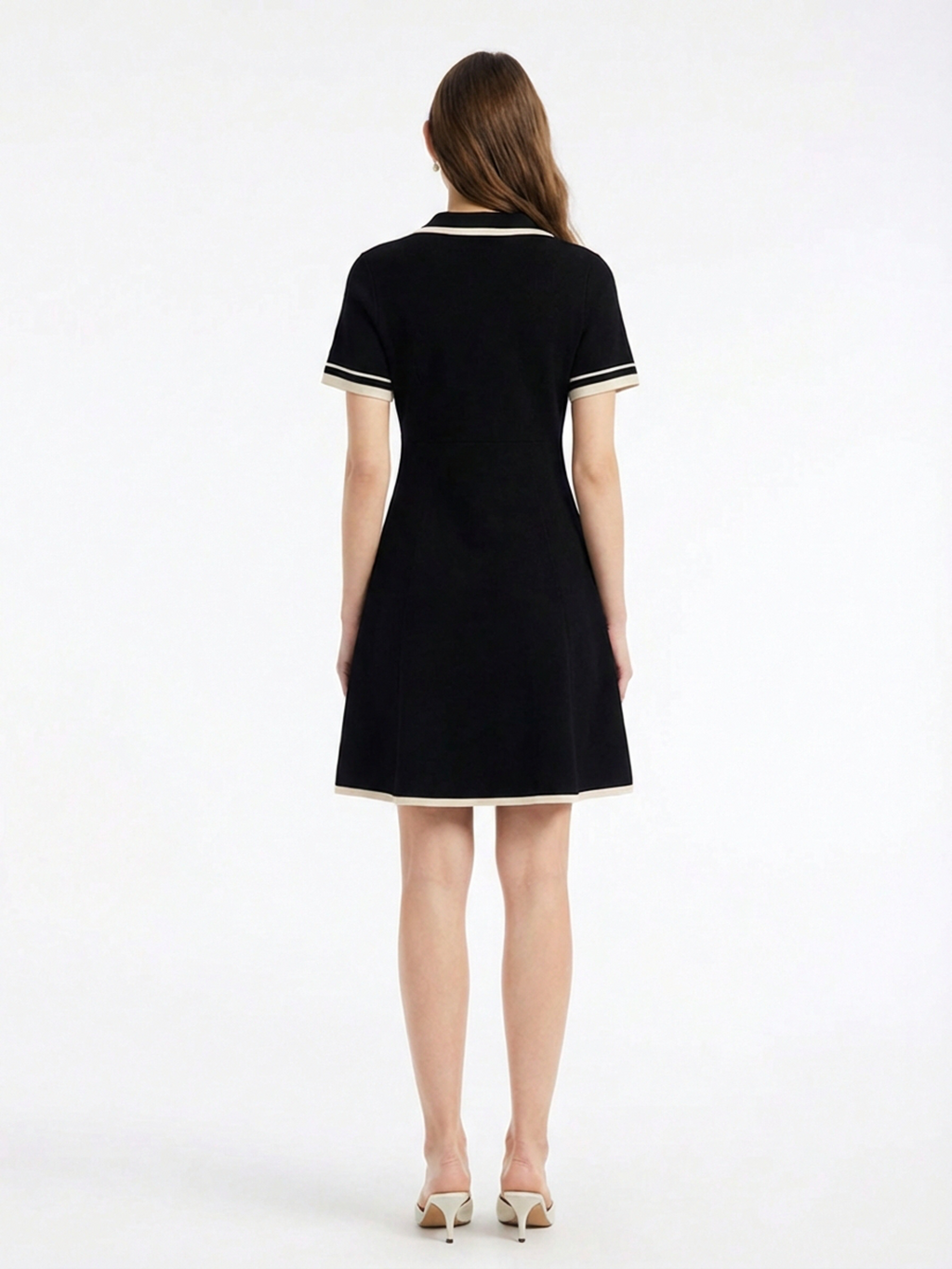 Tencel Lapel Knit Dress