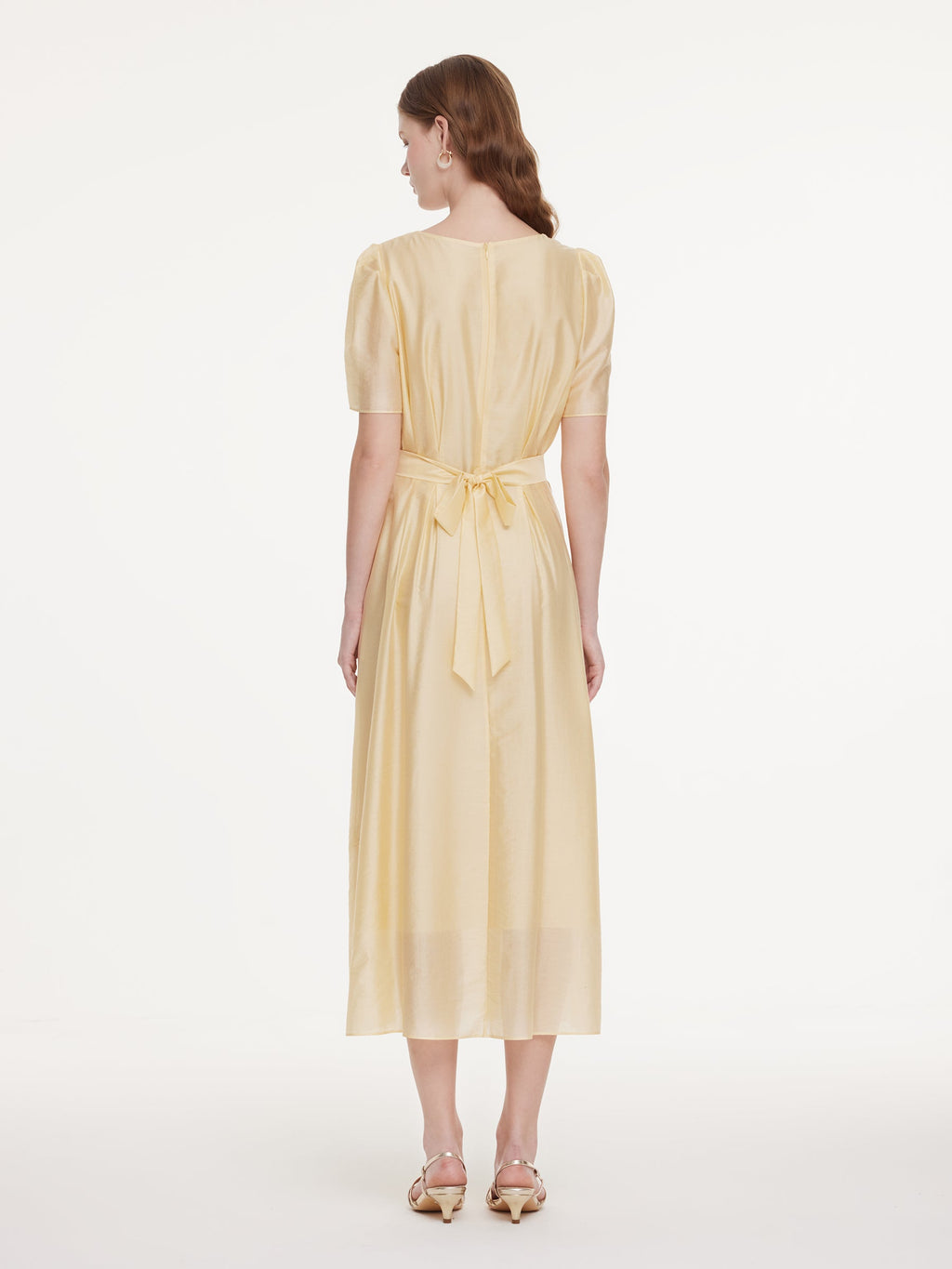 Square Neck Gathered Dress