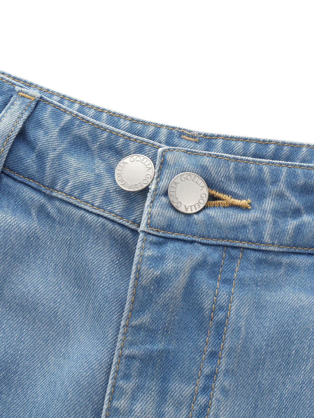 Front-Pleat Summer Denim