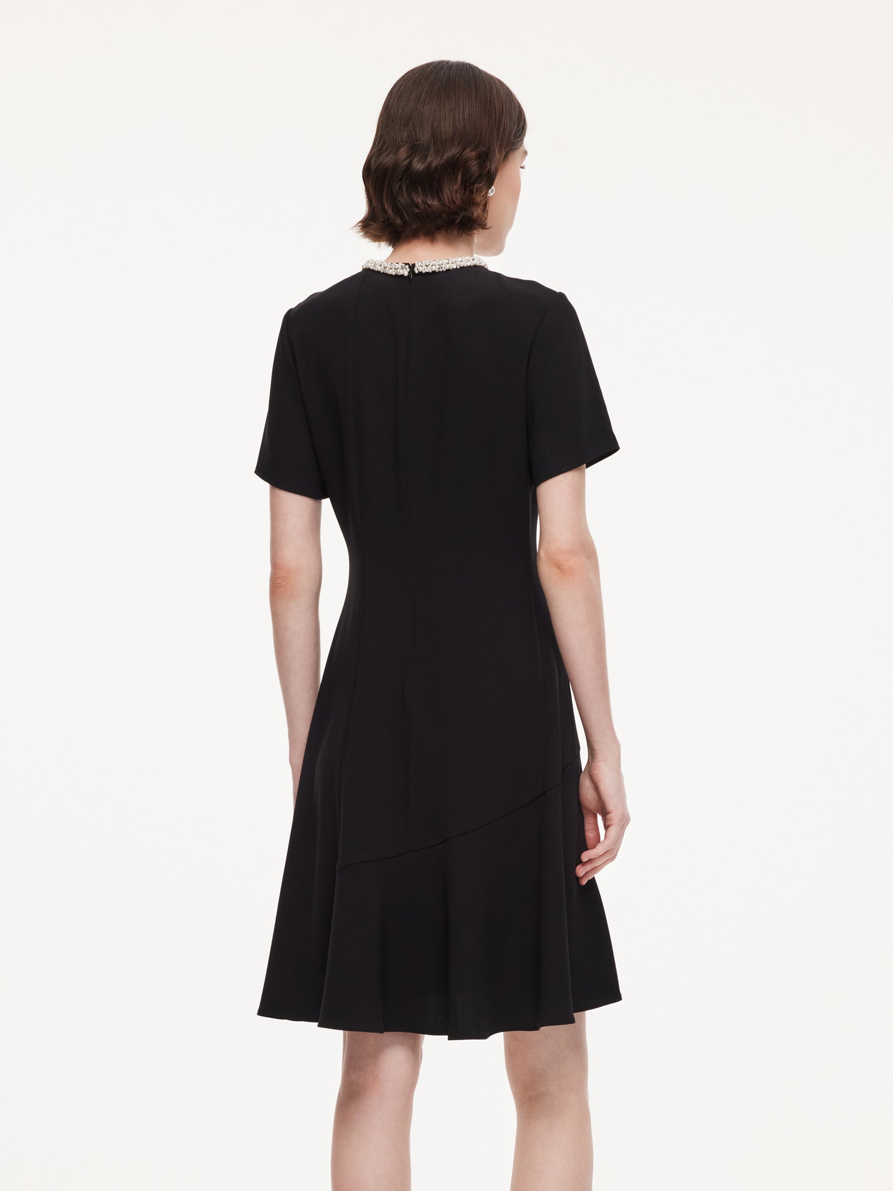 Dimensional Panelling Fishtail Dress
