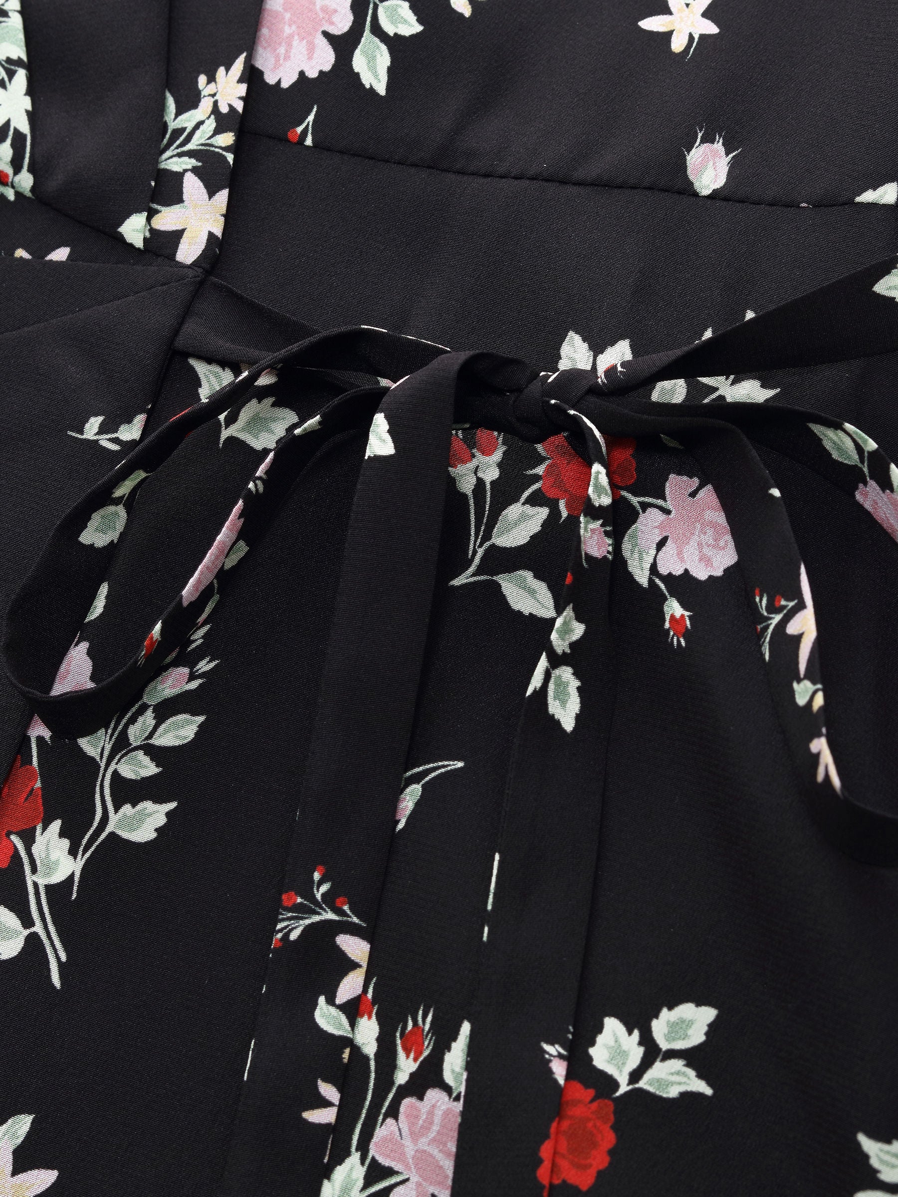 Mulberry Silk Floral Wrap Dress