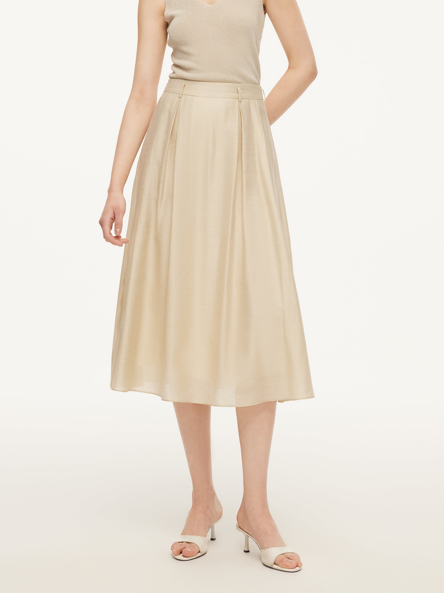 Lightweight Draped Dual-Use Skirt