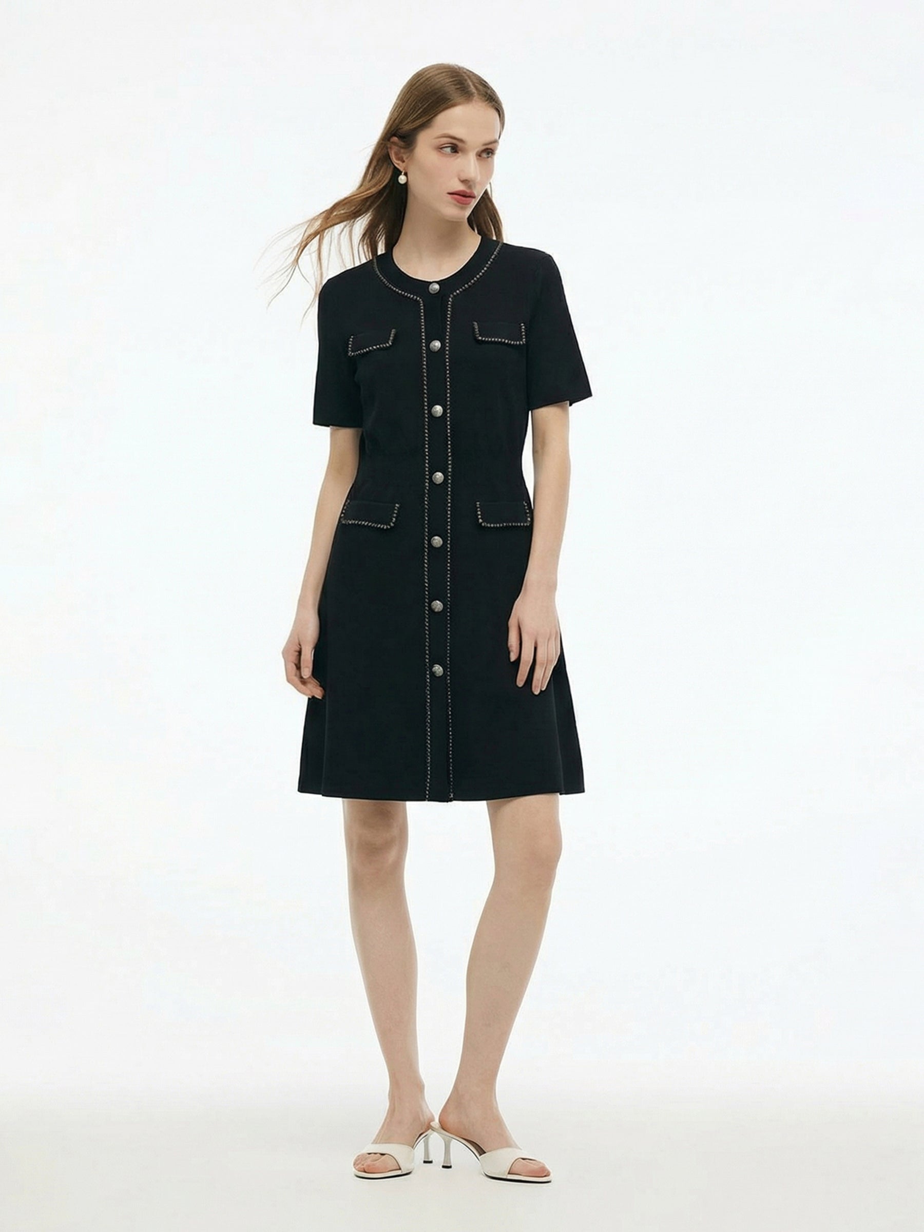 Tencel Ribbed Mini Dress