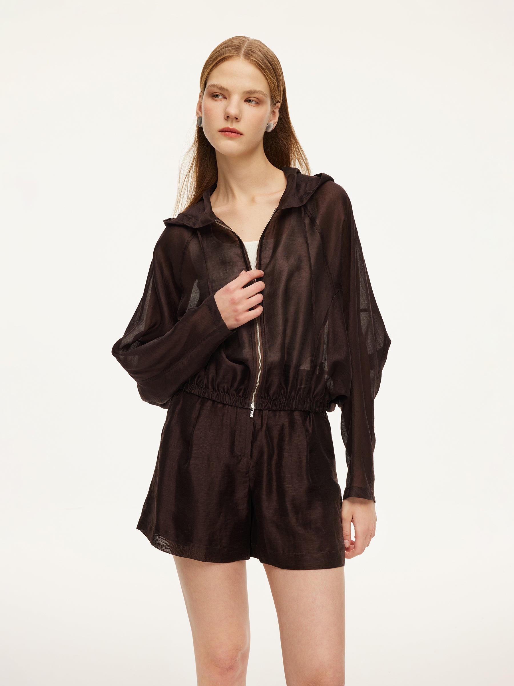 Tencel Linen Hooded Jacket