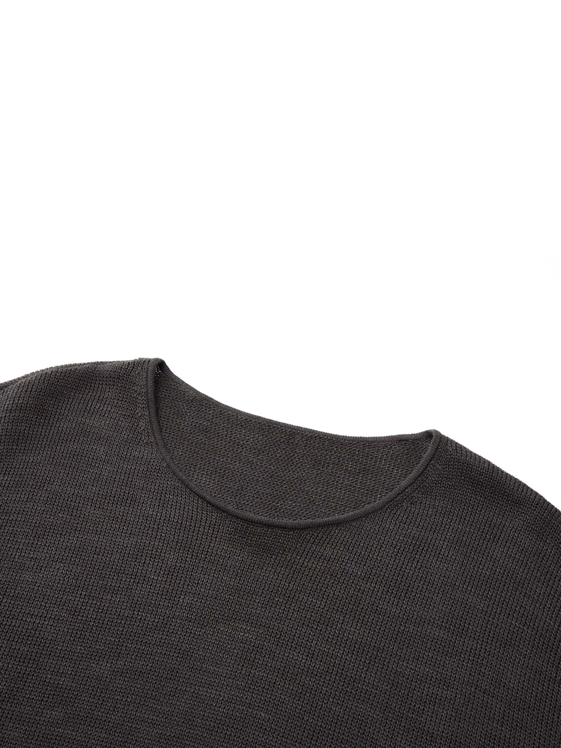 Cotton Linen Longline Sweater