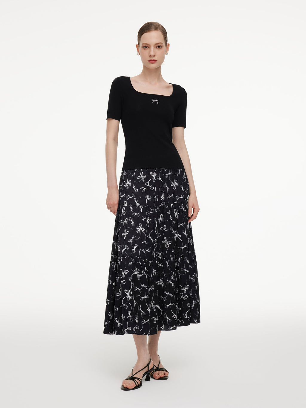 Satin Bow Coquette Knit
