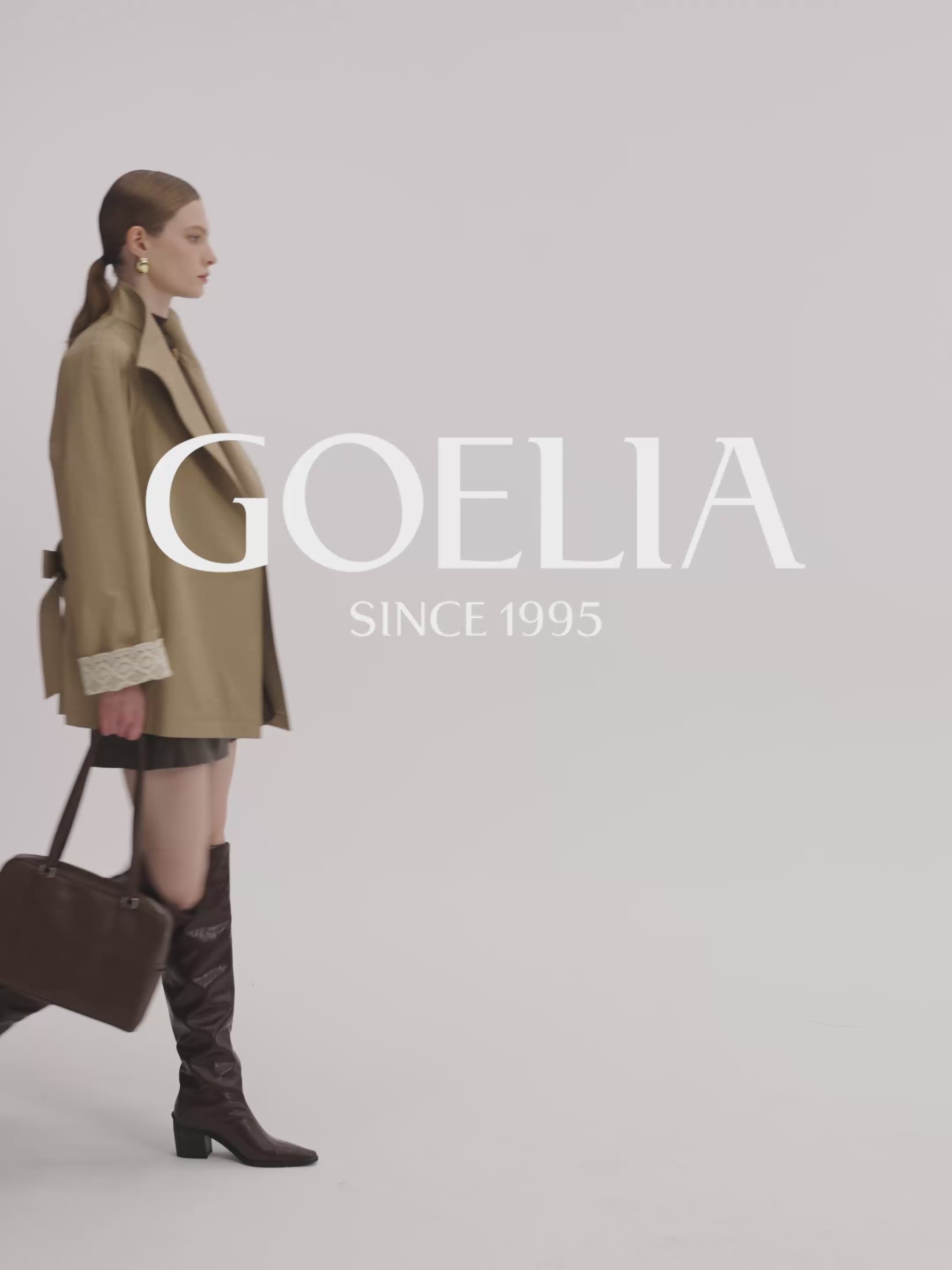 Cotton Stand Collar Trench