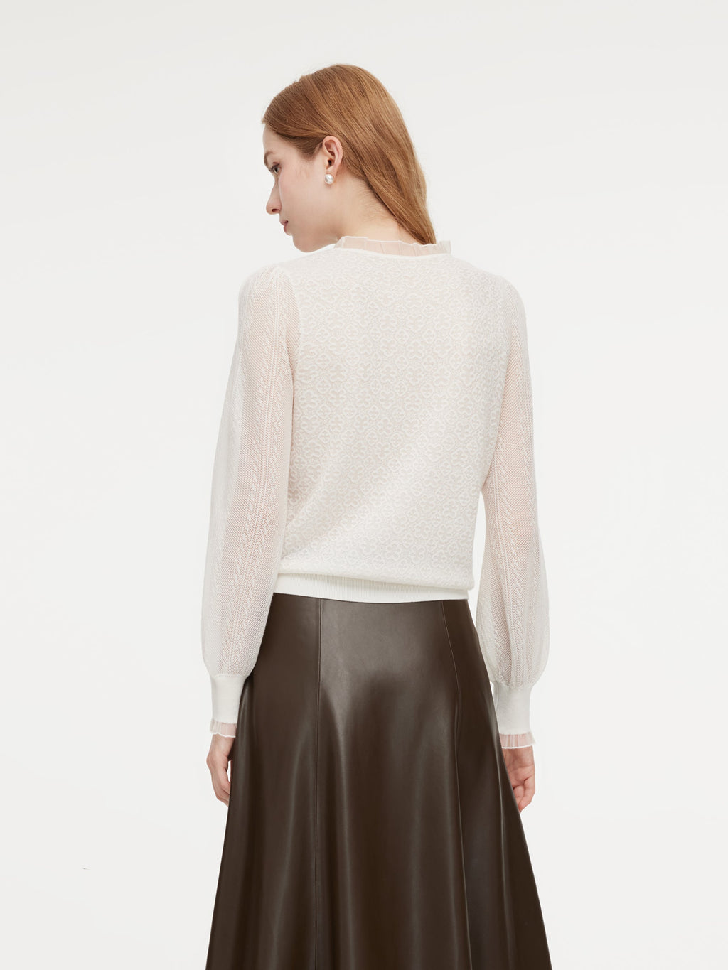 Cashmere-Blend Panelled Knit