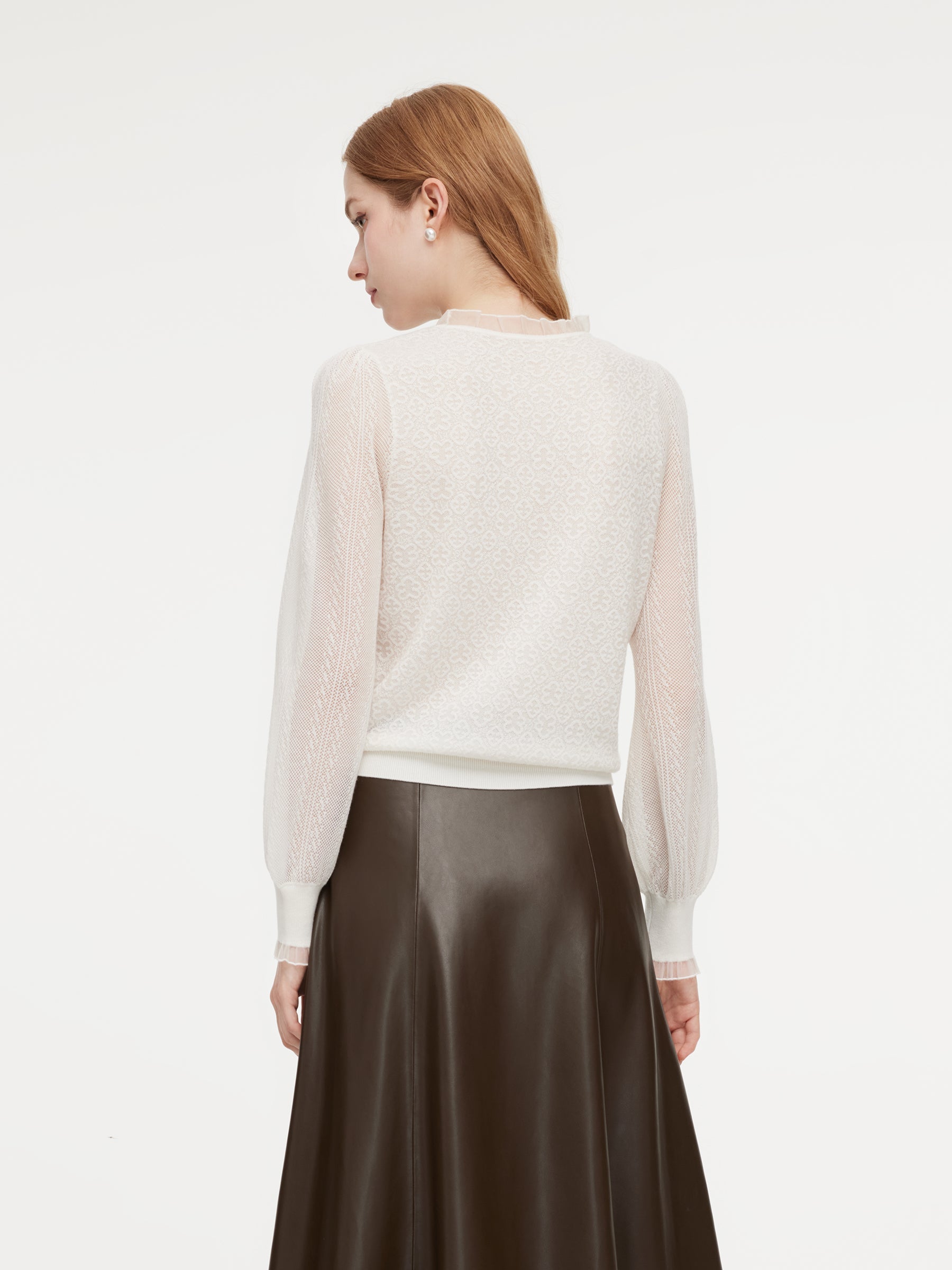 Cashmere-Blend Panelled Knit